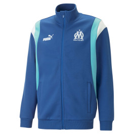 PUMA Olympique Marseille FtblArchive Trainingsjack 2022 2023 Blauw Wit