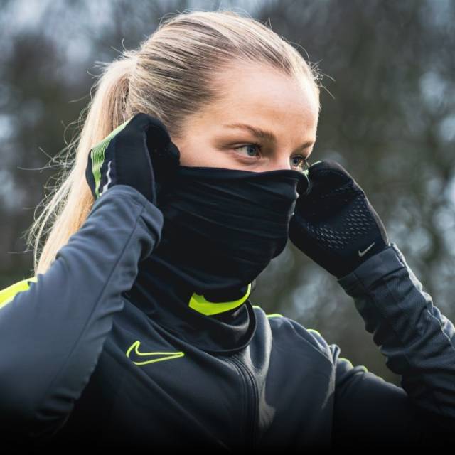 Nike Academy Nekwarmer Zwart Neongeel