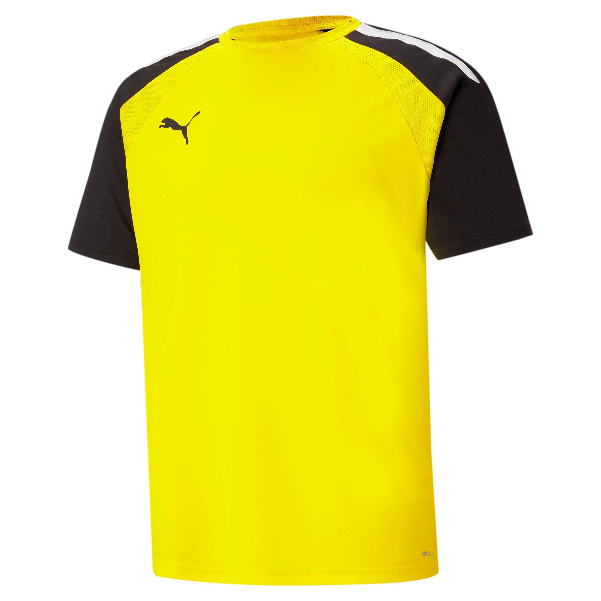 Puma Teampacer Shirt Korte Mouw Heren - Geel / Zwart | Maat: M