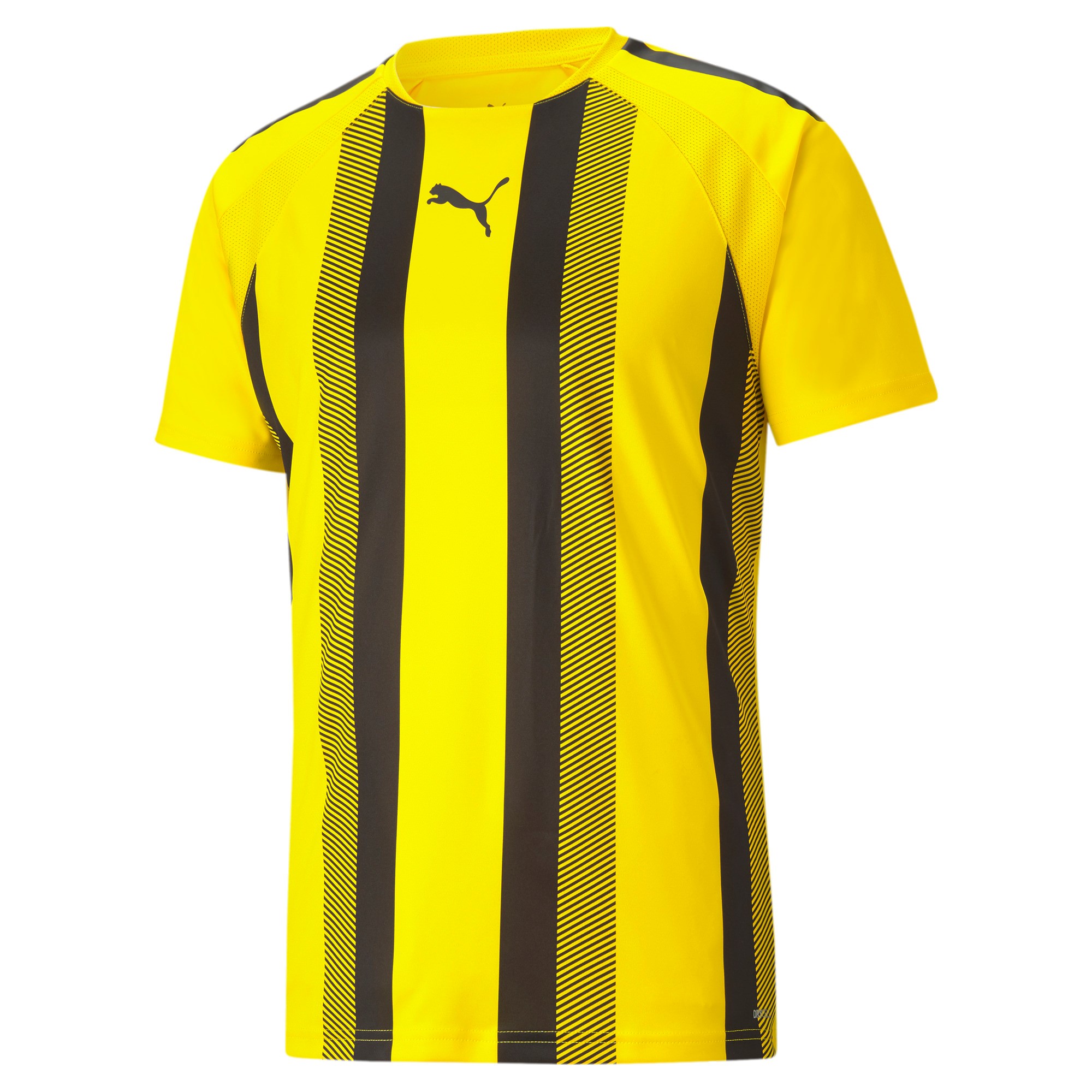 Puma Teamliga Shirt Korte Mouw Heren - Geel / Zwart | Maat: M