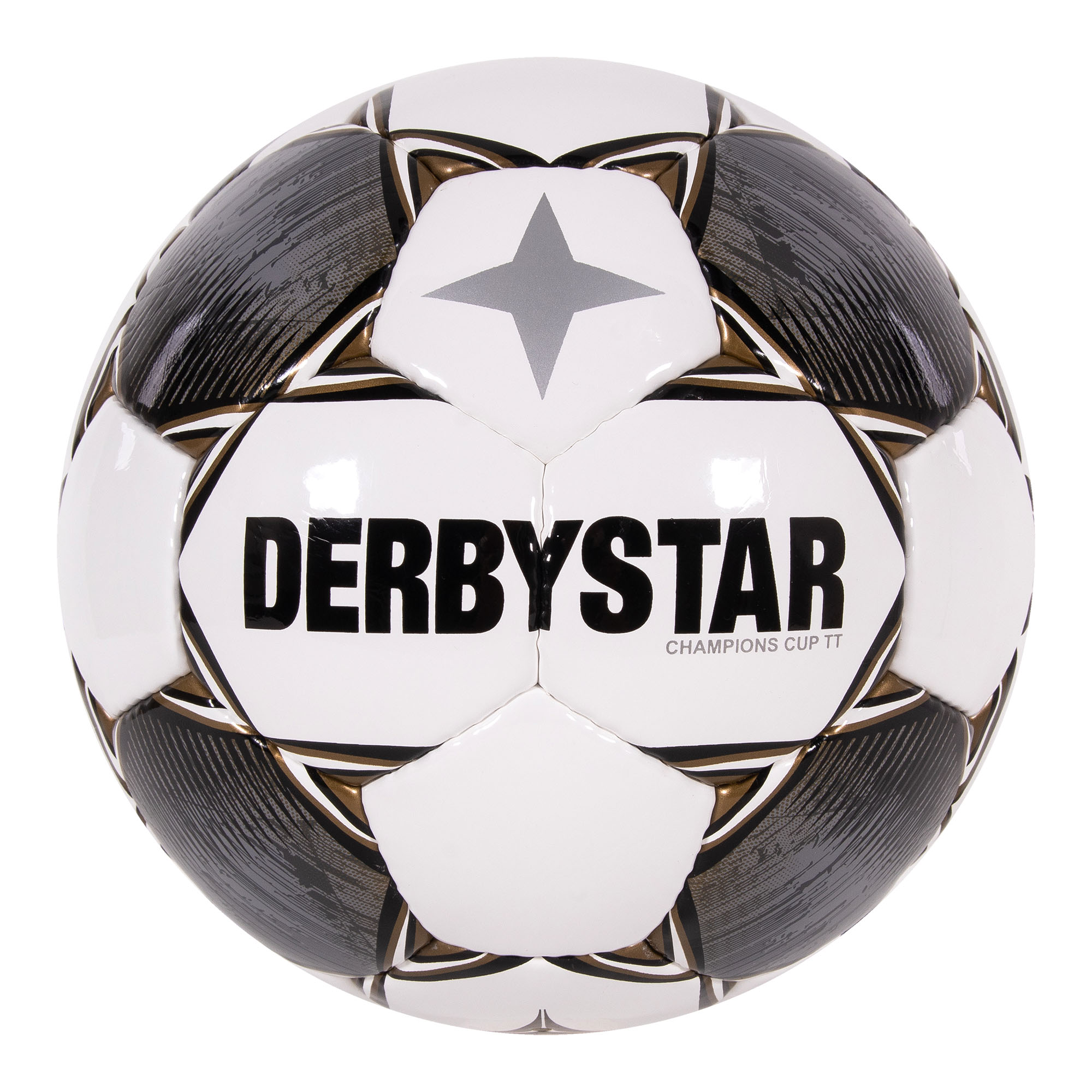 Derbystar Champions Cup II Voetbal Maat 5 Wit Grijs Zwart