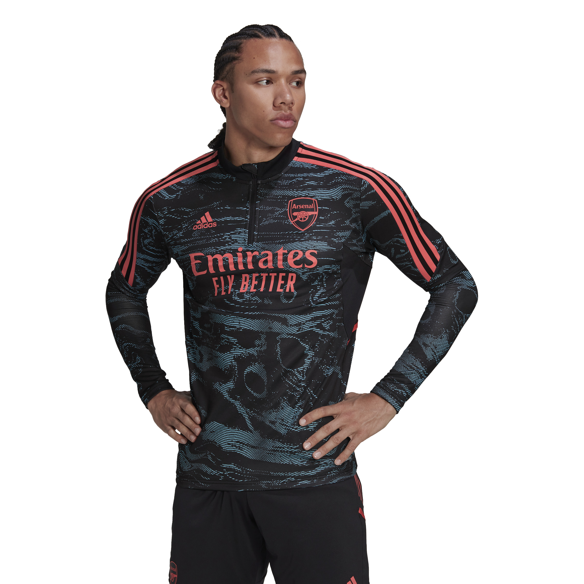 adidas Arsenal Trainingstrui Europees 2022-2023 Zwart