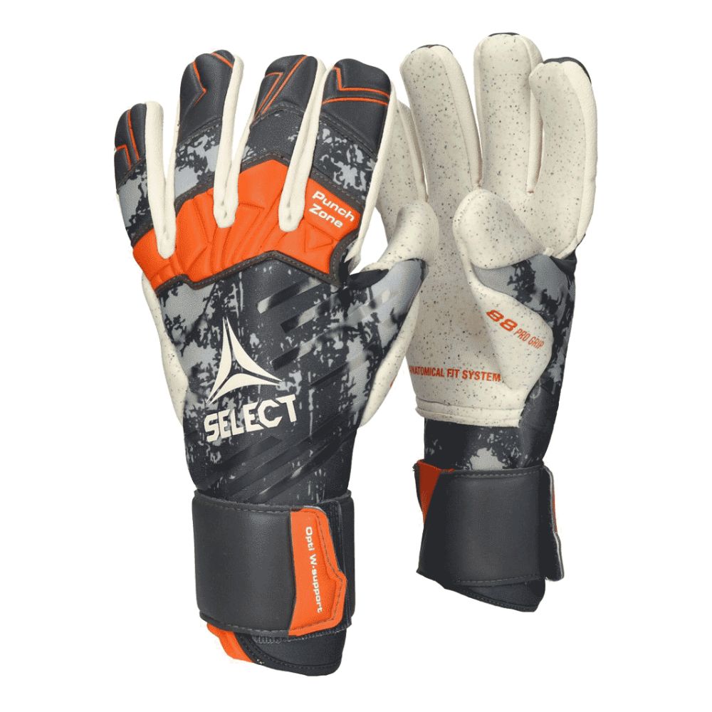Select 88 Pro Grip V22 Keepershandschoenen Heren - Grijs / Oranje | Maat: 10