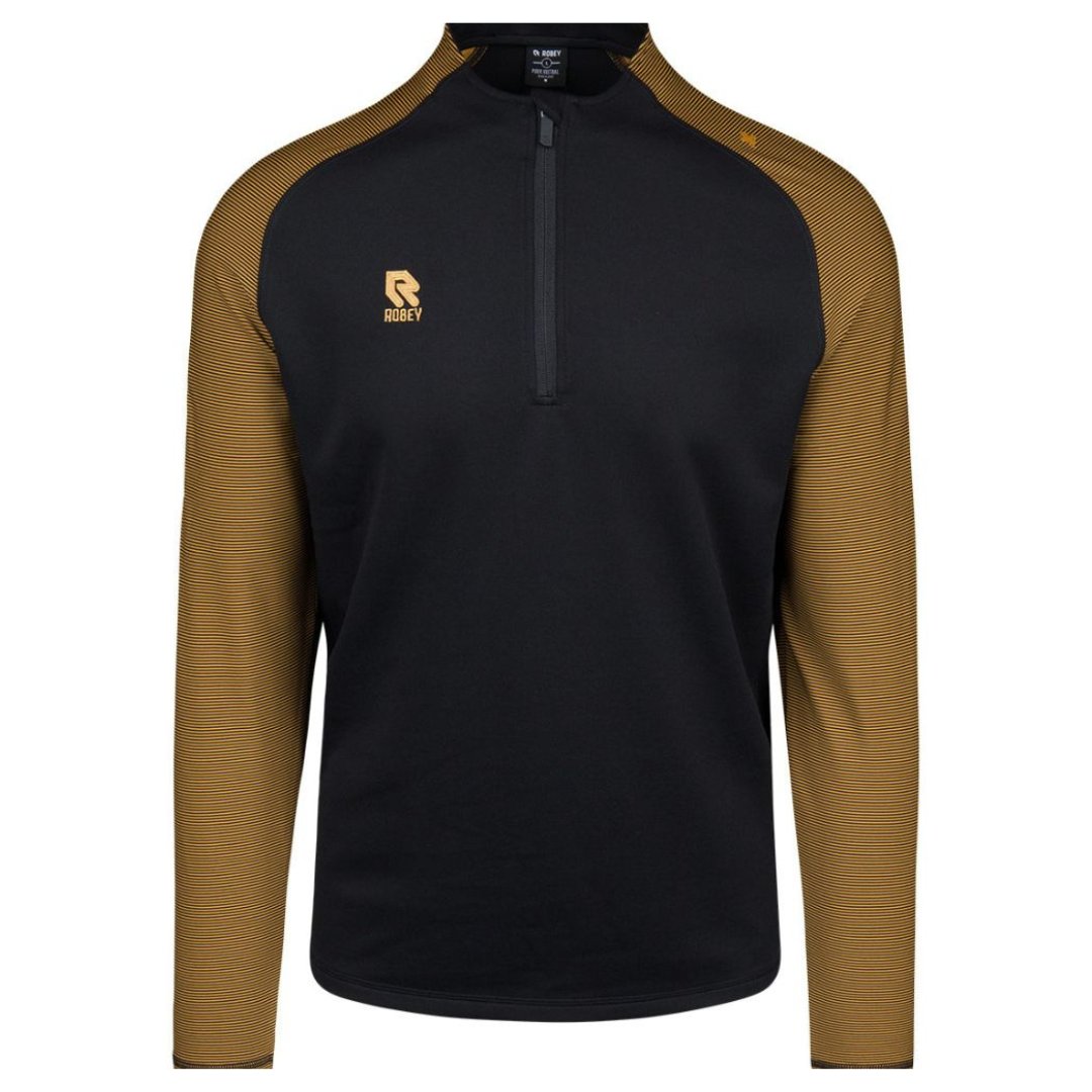 Robey Performance Half-Zip Top - Zwart/Goud - 152