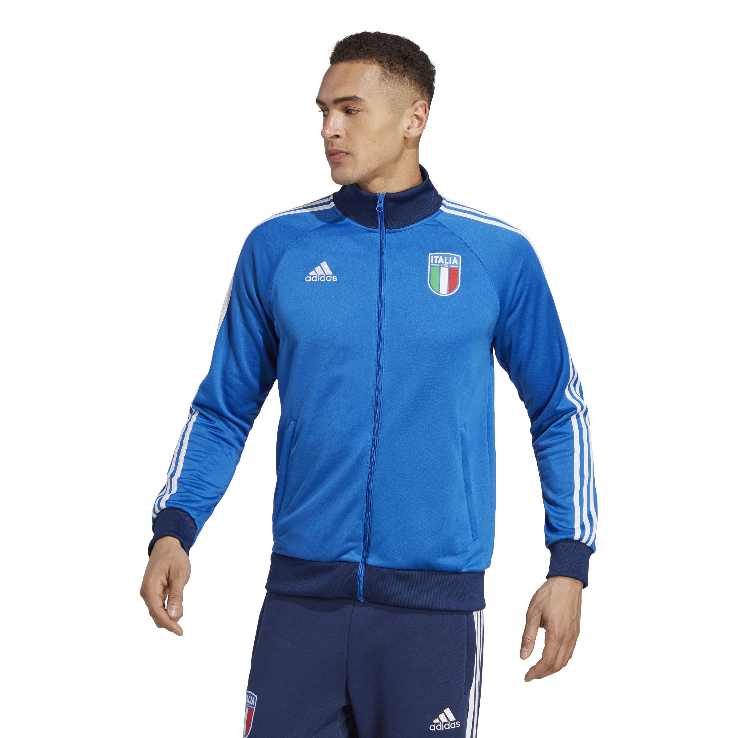 adidas Italië DNA Trainingsjack 2023-2024 Blauw