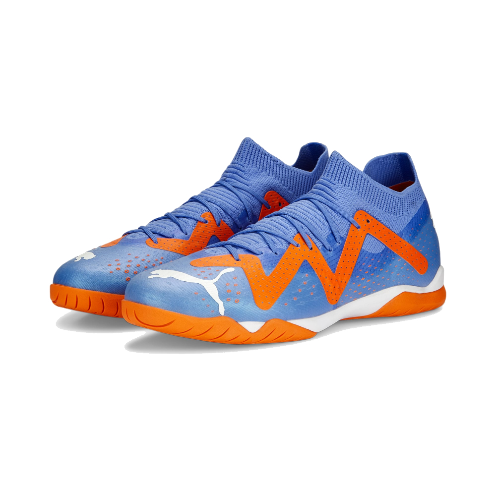 PUMA Future Match Zaalvoetbalschoenen (IN) Blauw Oranje Wit