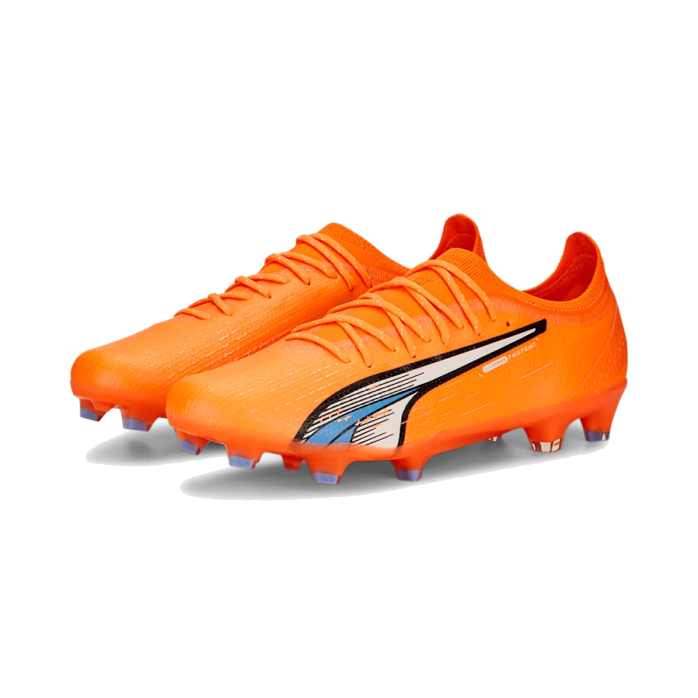 PUMA Ultra Ultimate Gras / Kunstgras Voetbalschoenen (MG) Oranje Wit Blauw