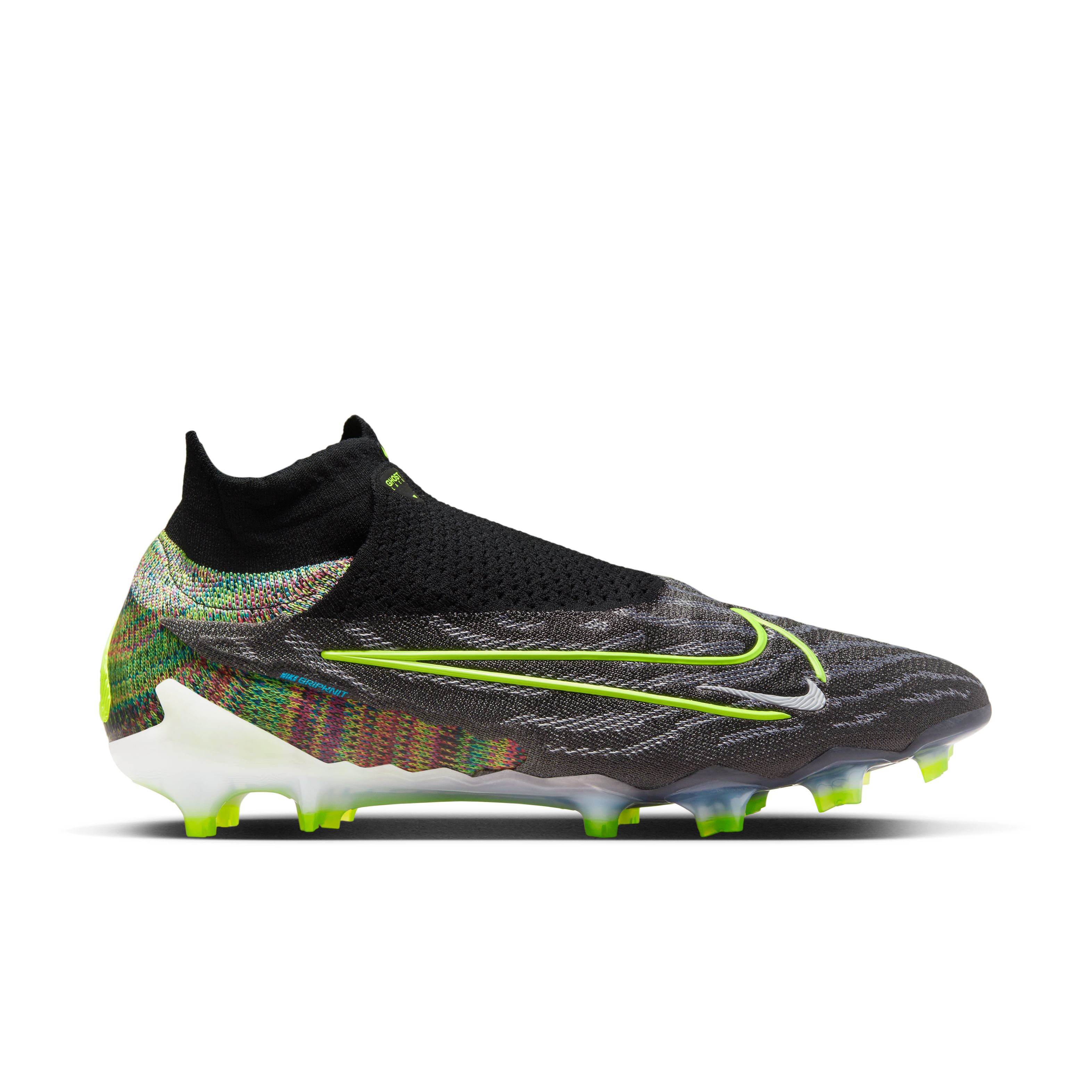 Nike Phantom GX Elite Link Dynamic Fit Gras Voetbalschoenen (FG) Zwart Felgeel Multicolor