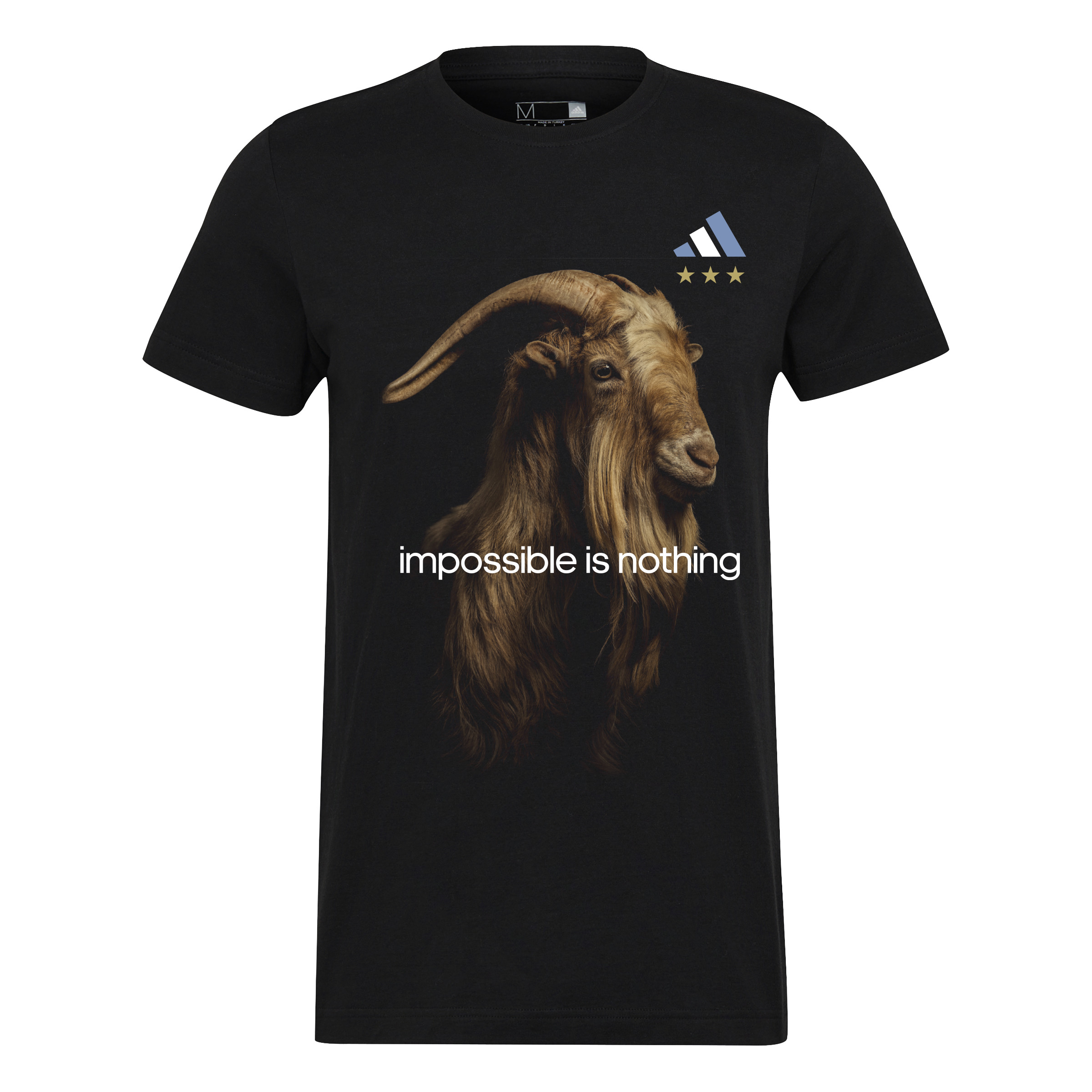 Adidas Messi Goat T-shirt Met Korte Mouwen Zwart S Man