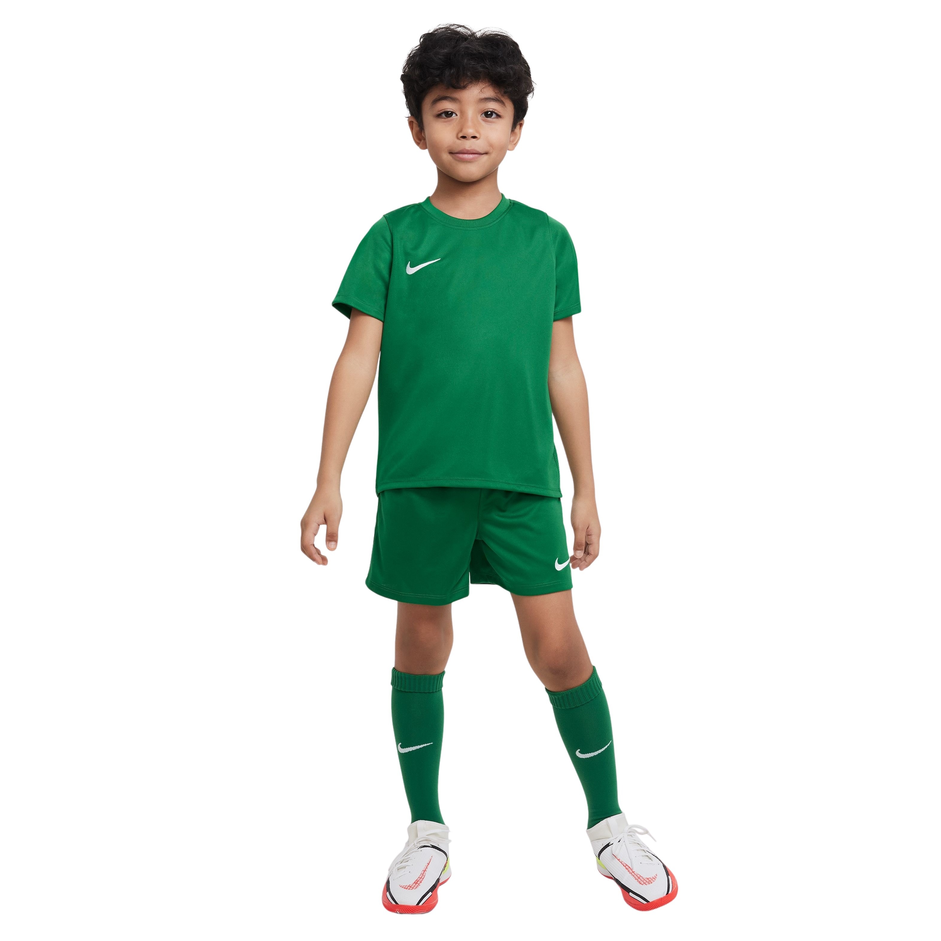 Nike park little kids' soccer kit in de kleur groen.