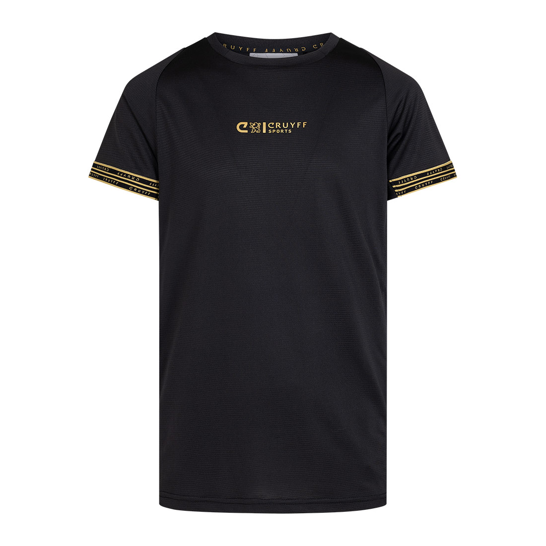 Cruyff Hoof T-Shirt Kids Zwart Goud