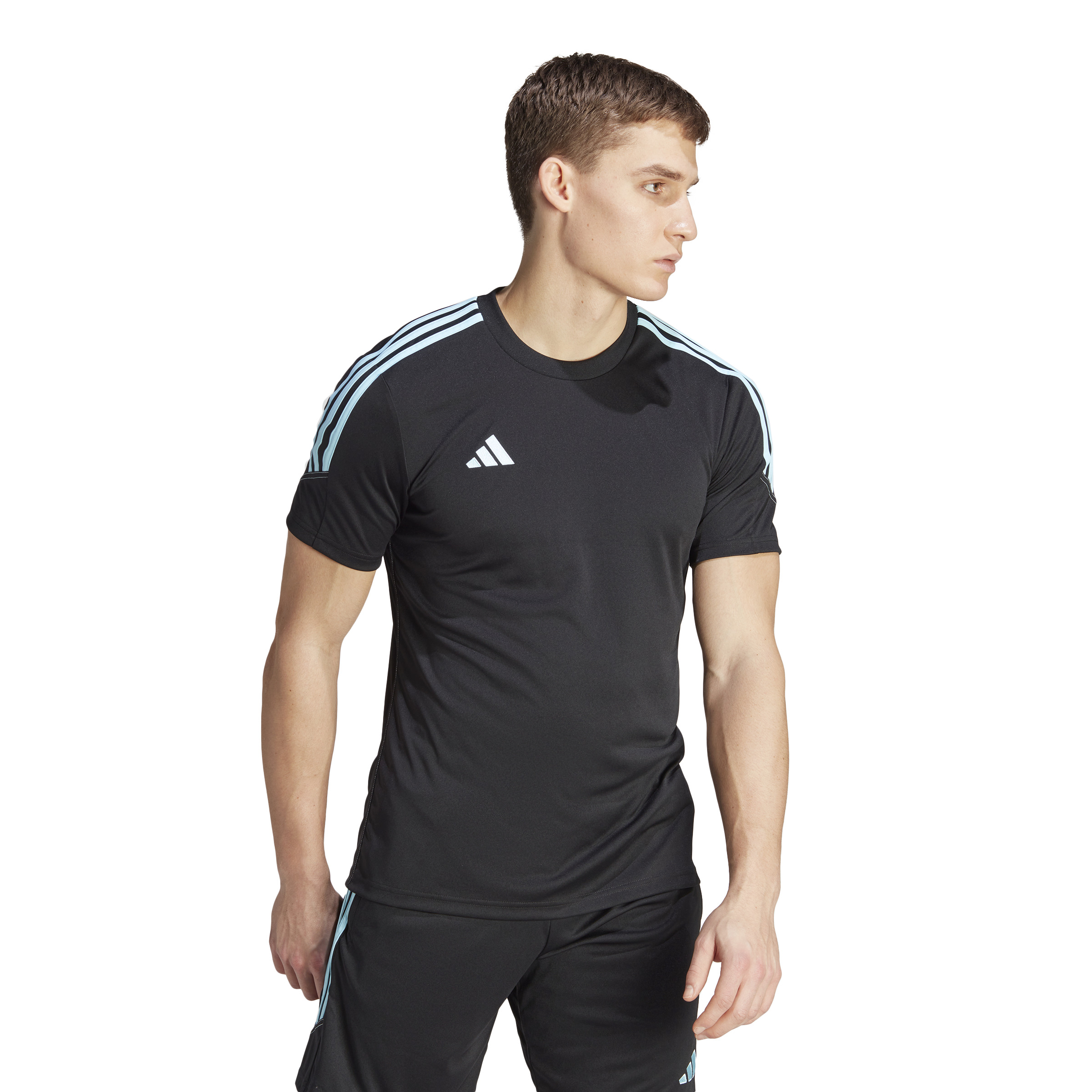 adidas Tiro 23 Club Trainingsshirt Zwart Blauw