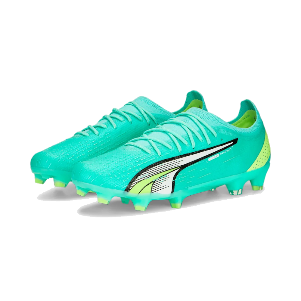 PUMA Ultra Ultimate Gras / Kunstgras Voetbalschoenen (MG) Felgroen Lichtgroen Wit