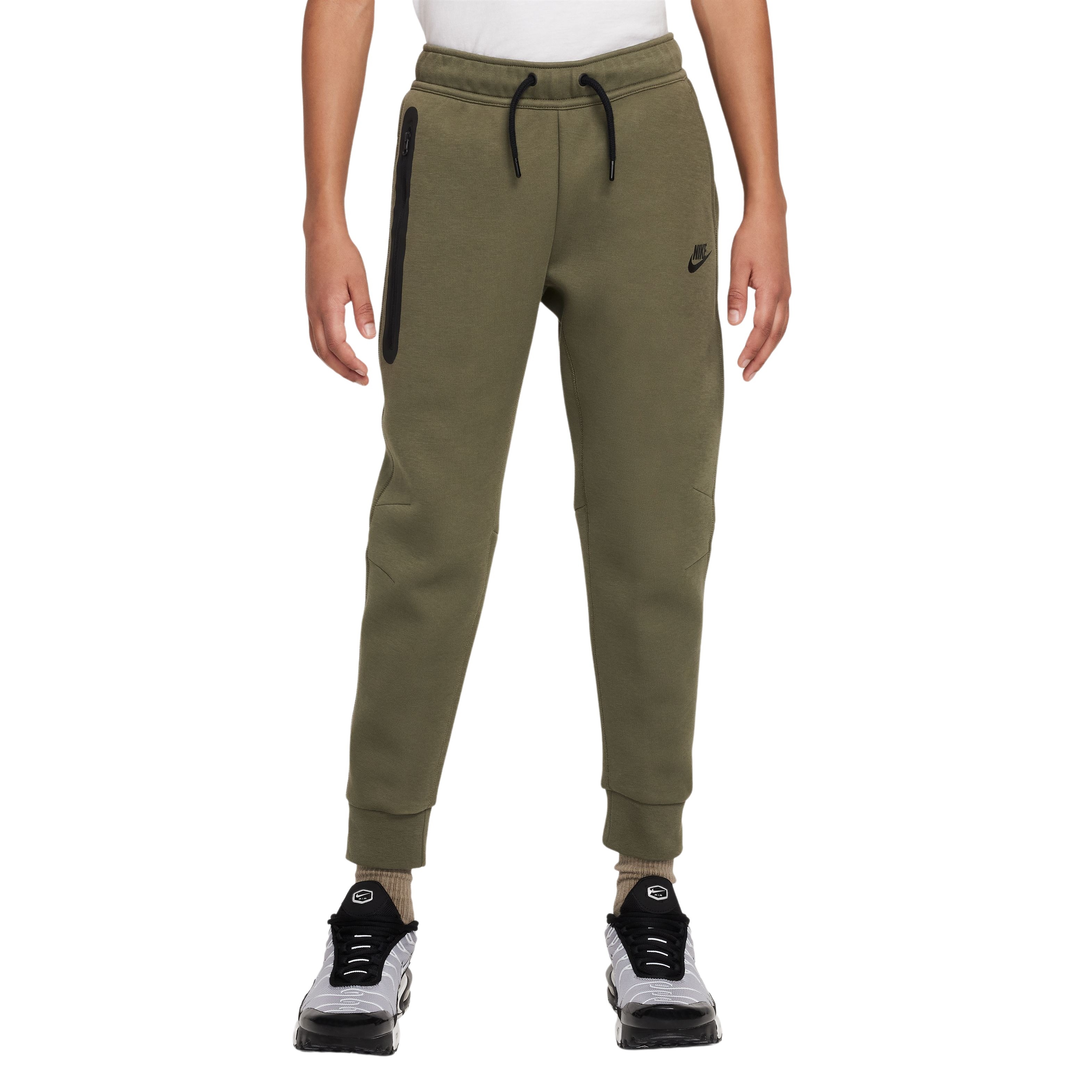 Nike Tech Fleece Jogger Kids Olijfgroen Zwart 2023