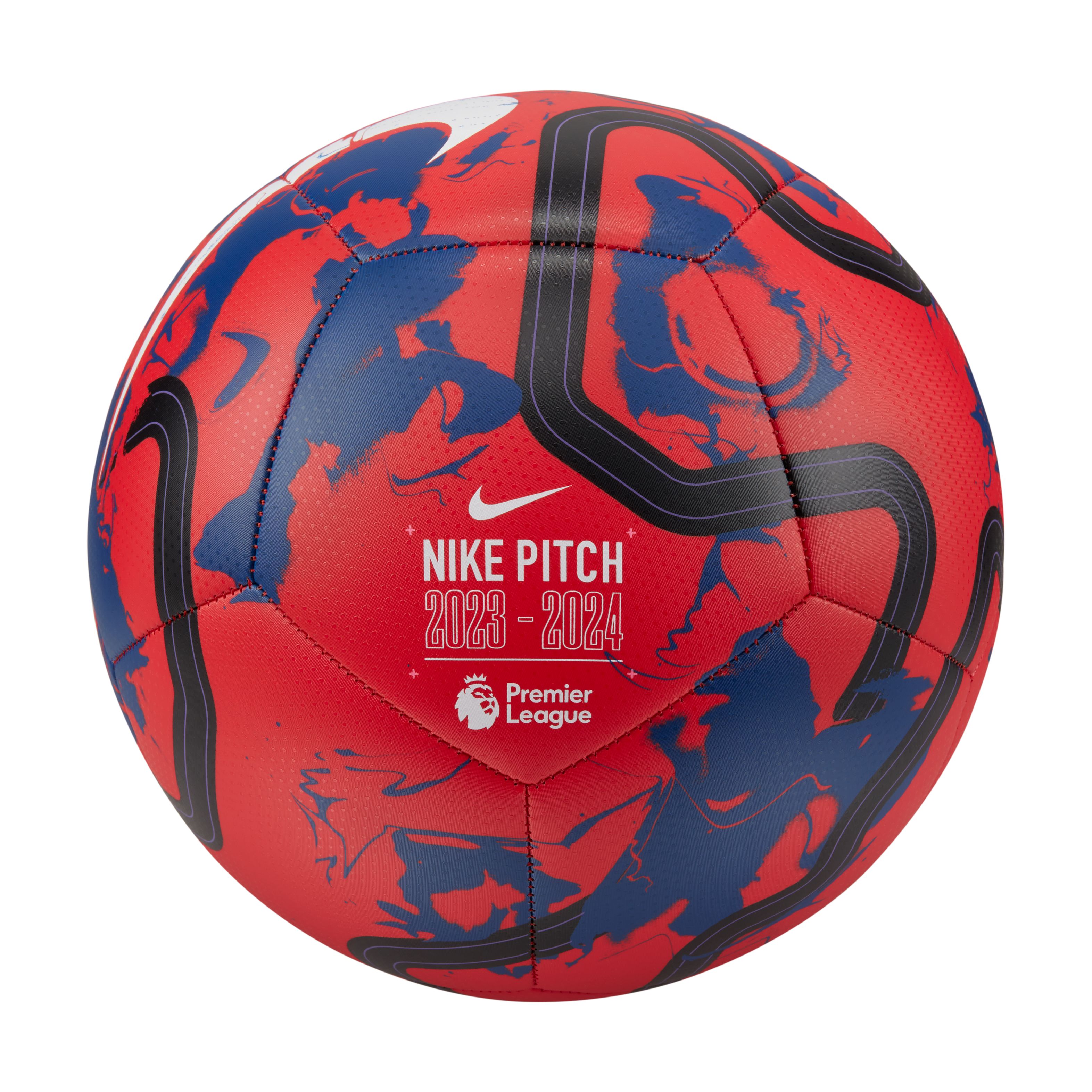 Nike Premier League Pitch Voetbal Maat 5 2023-2024 Rood Blauw Zwart