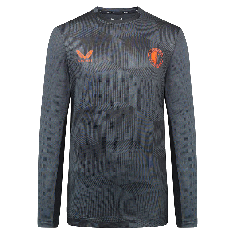 Castore Feyenoord Trainingstrui 2023-2024 Grijs Oranje Zwart