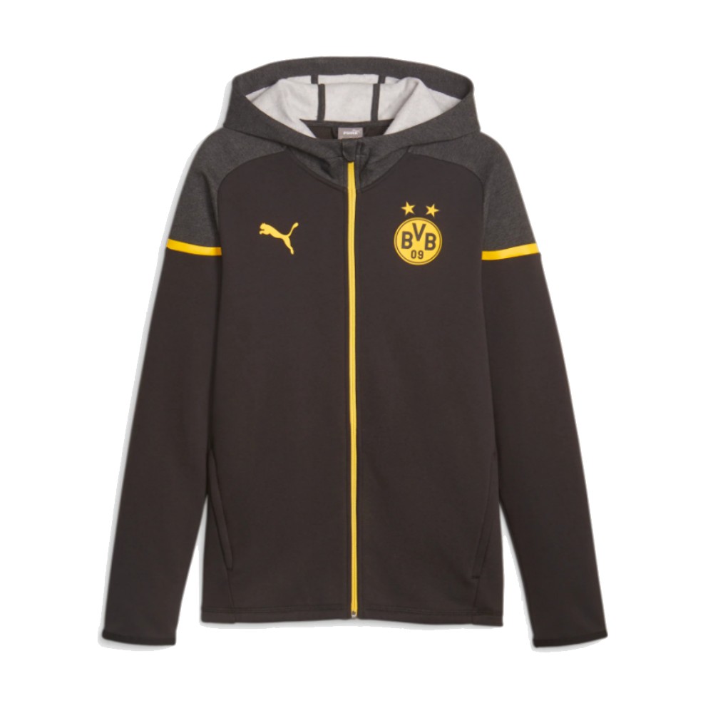 PUMA Borussia Dortmund Casual Vest 2023-2024 Zwart Geel