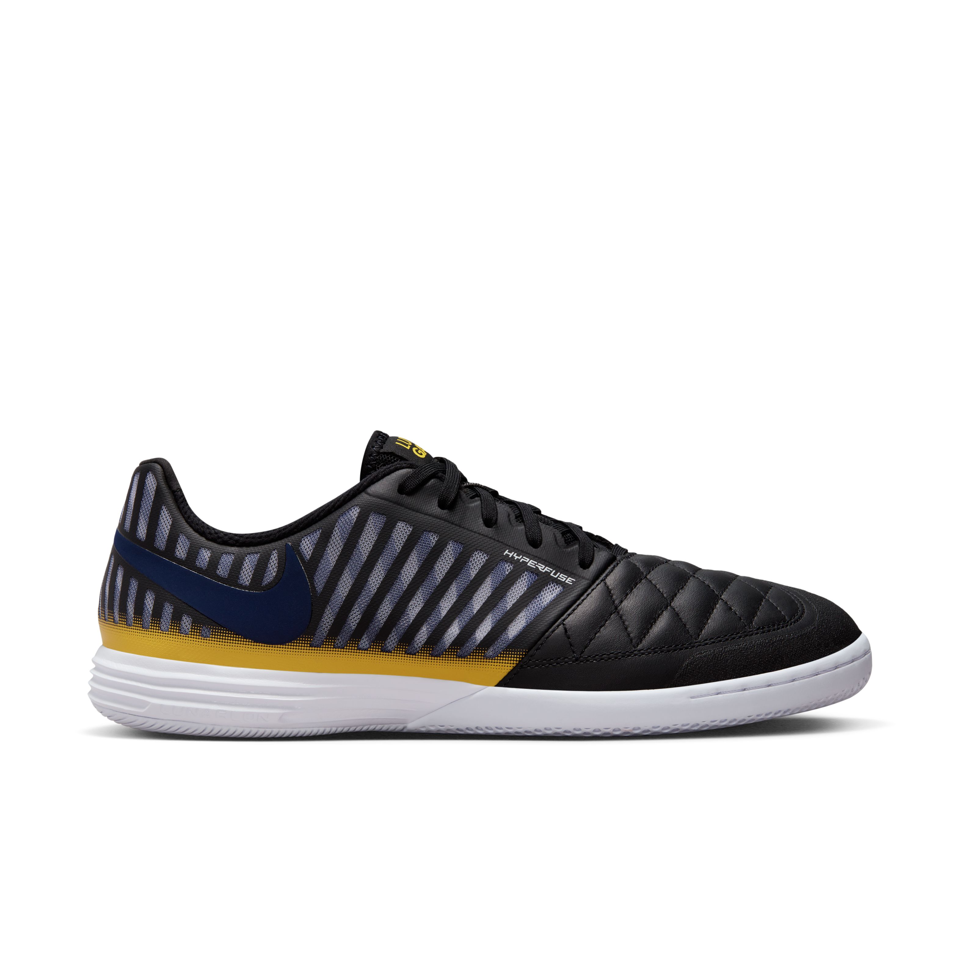 Nike Lunar Gato II Zaalvoetbalschoenen (IN) Zwart Donkerblauw Geel