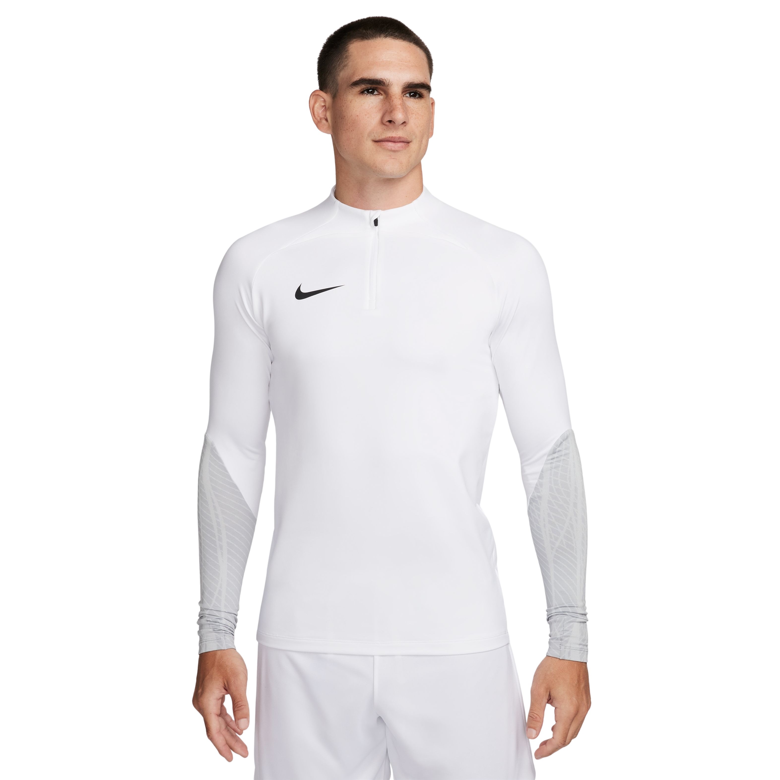 Nike Strike Trainingstrui 1/4-Zip Wit Grijs Zwart