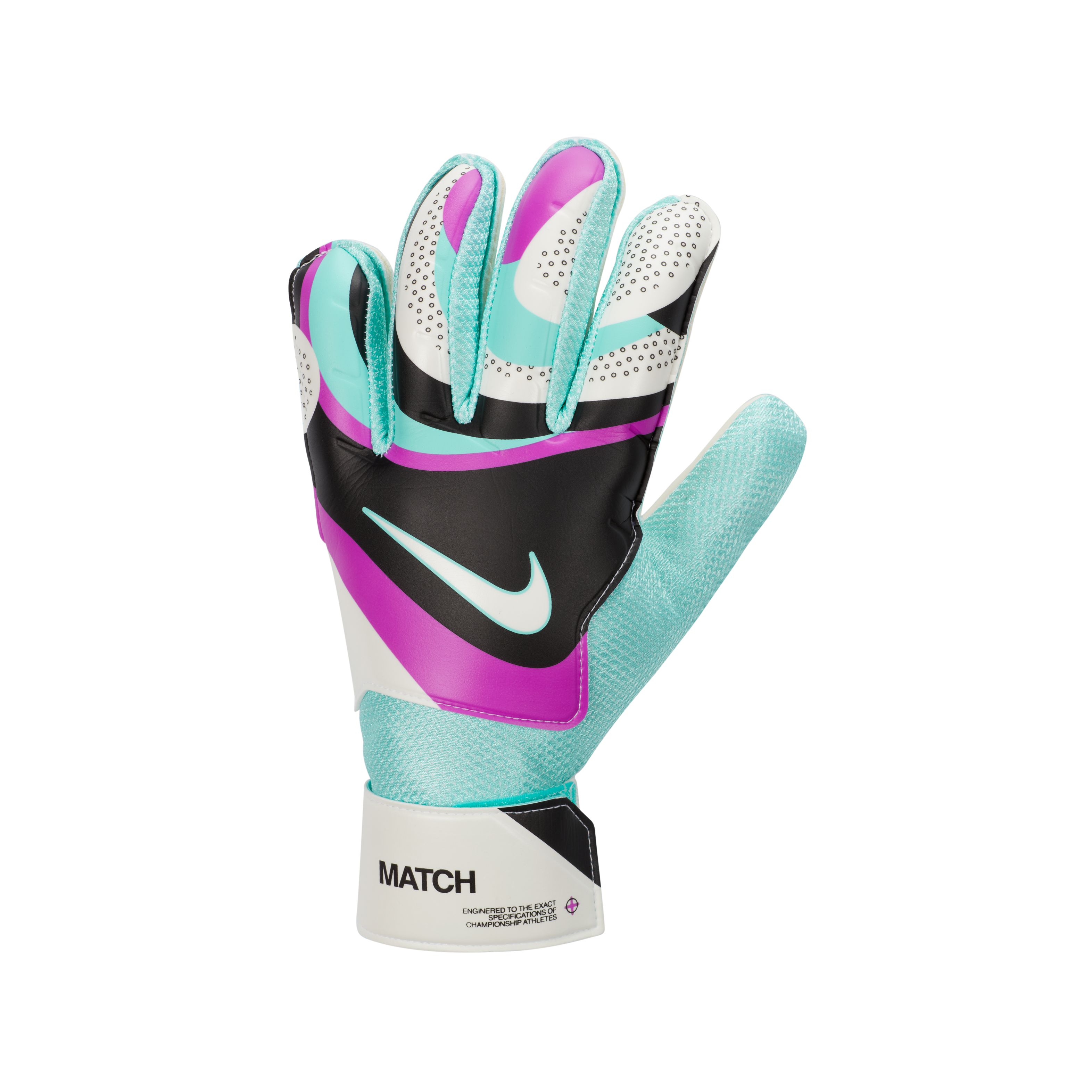 Nike Match Keepershandschoenen Turquoise Zwart Paars Wit