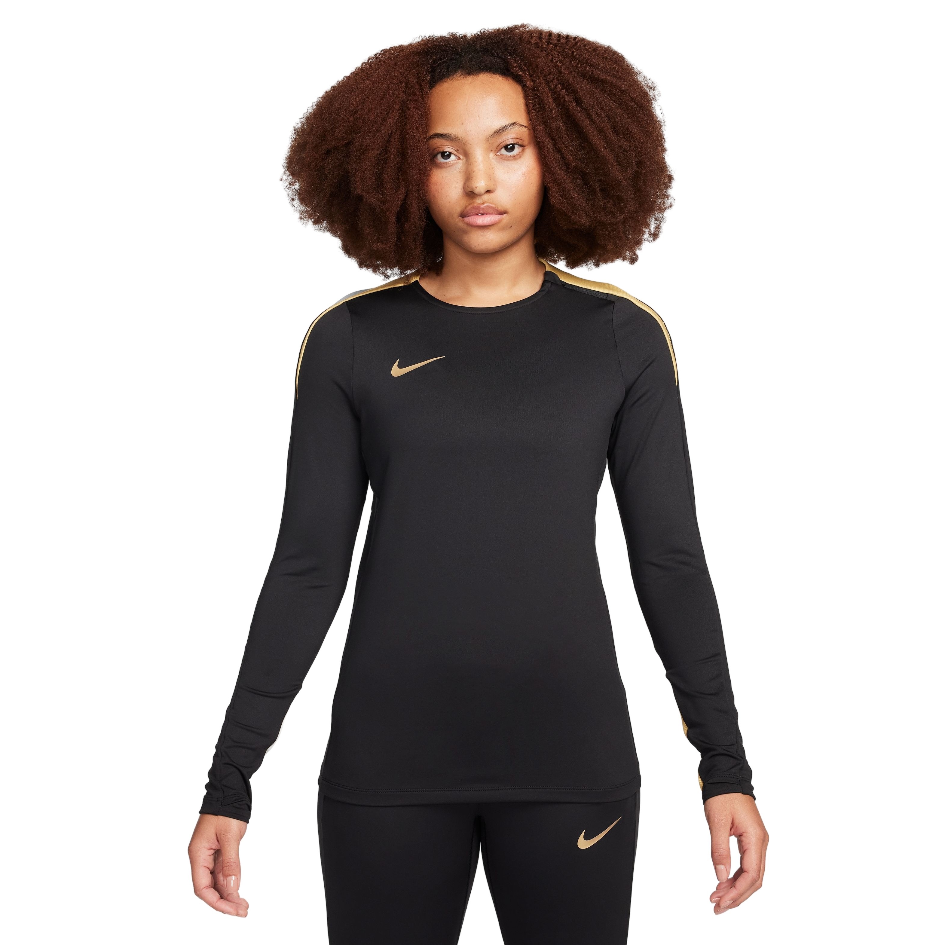 Nike Strike Trainingstrui 1/4-Zip Dames Zwart Goud