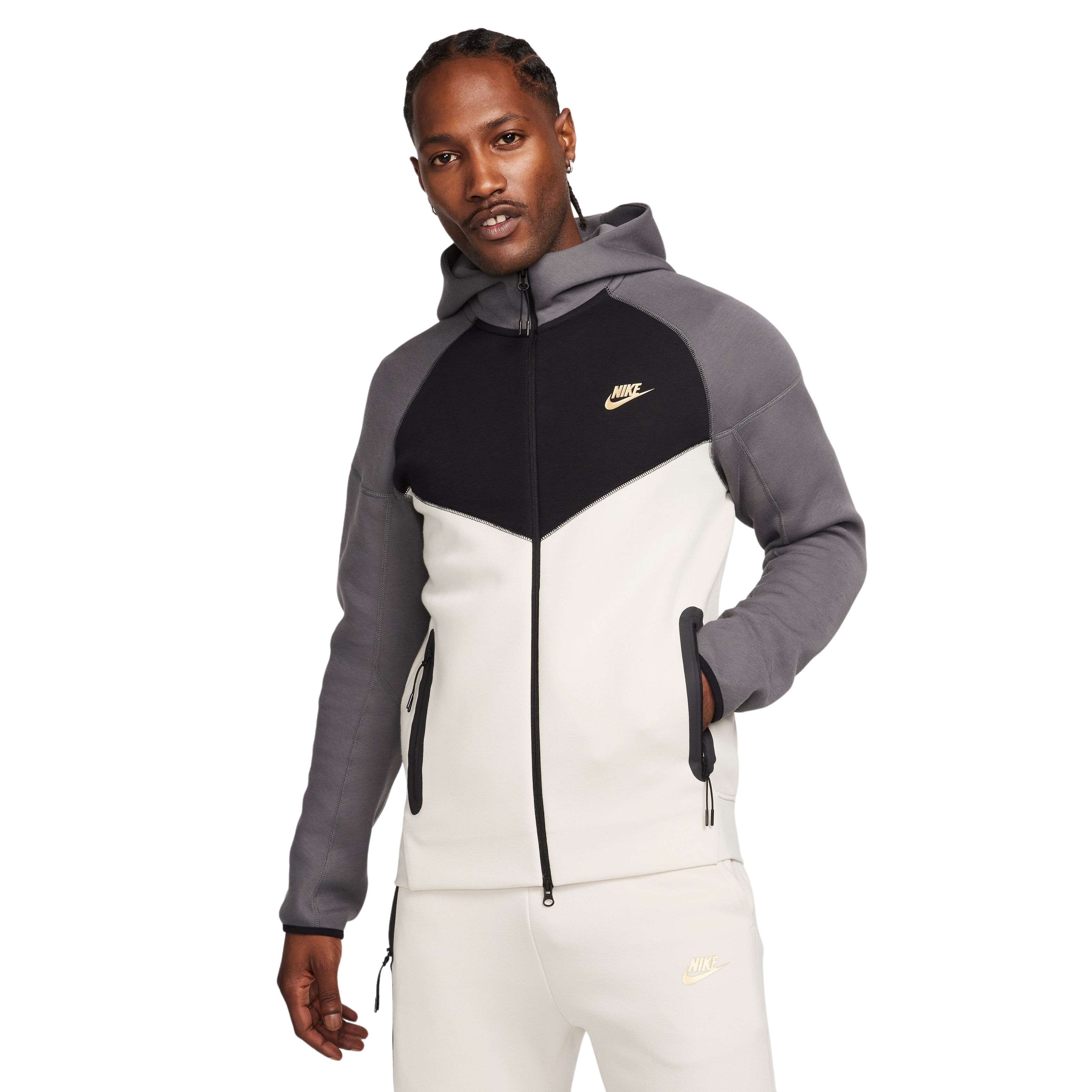 Nike Tech Fleece Sportswear Vest Wit Grijs Zwart