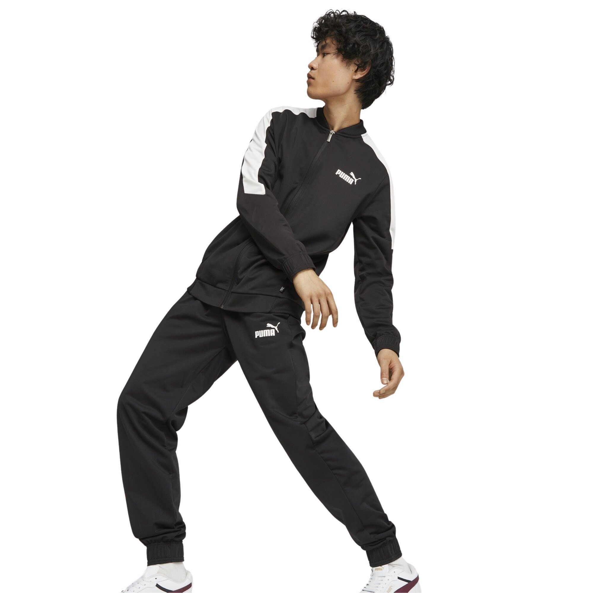 PUMA Baseball Tricot Suit Heren Trainingspak - Zwart - Maat XL