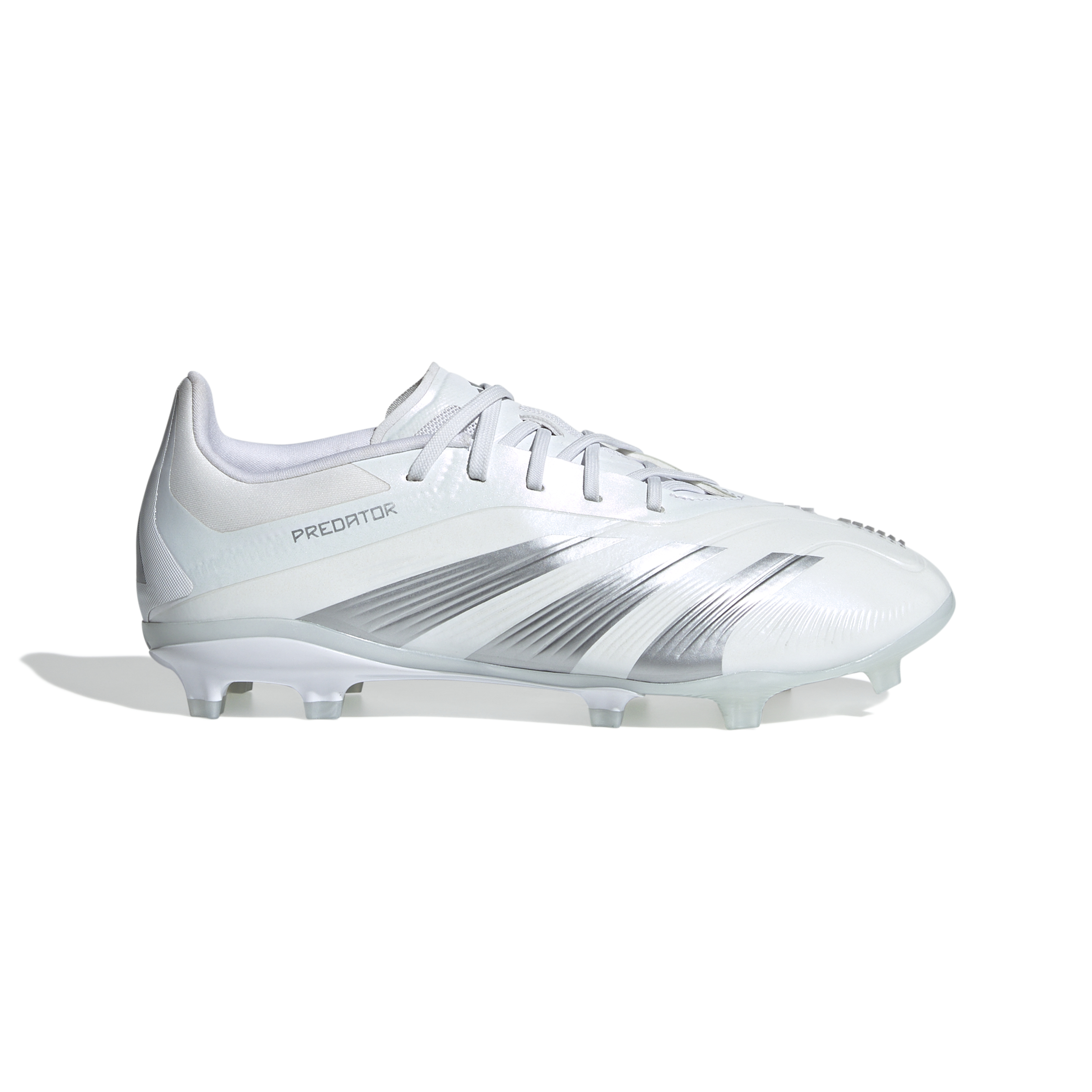 adidas Predator Elite Gras Voetbalschoenen (FG) Kids Wit Zilver