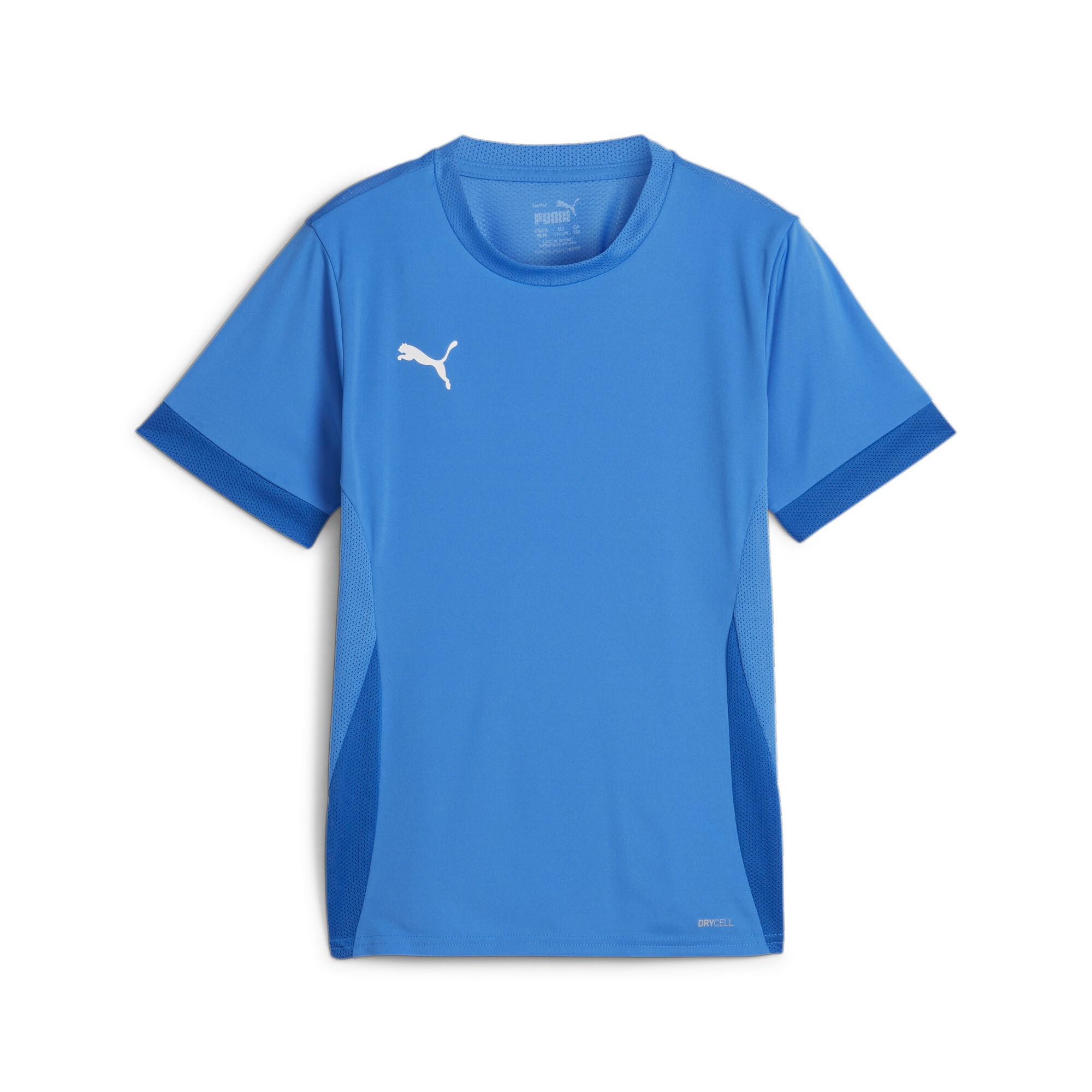 PUMA teamGOAL Matchday Jersey jr Unisex Sportshirt - Electric Blauw Lemonade-PUMA Wit-PUMA Team Royal - Maat 116