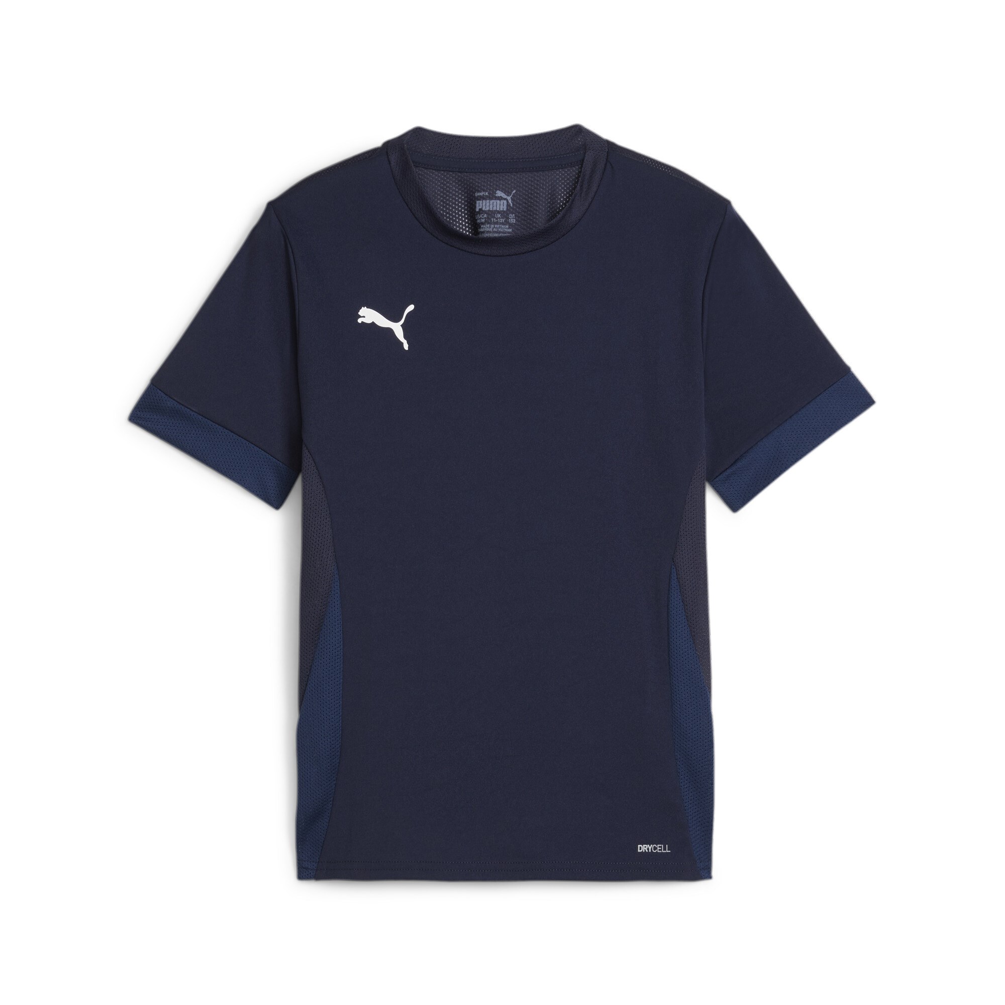 PUMA teamGOAL Voetbalshirt Kids Donkerblauw Wit