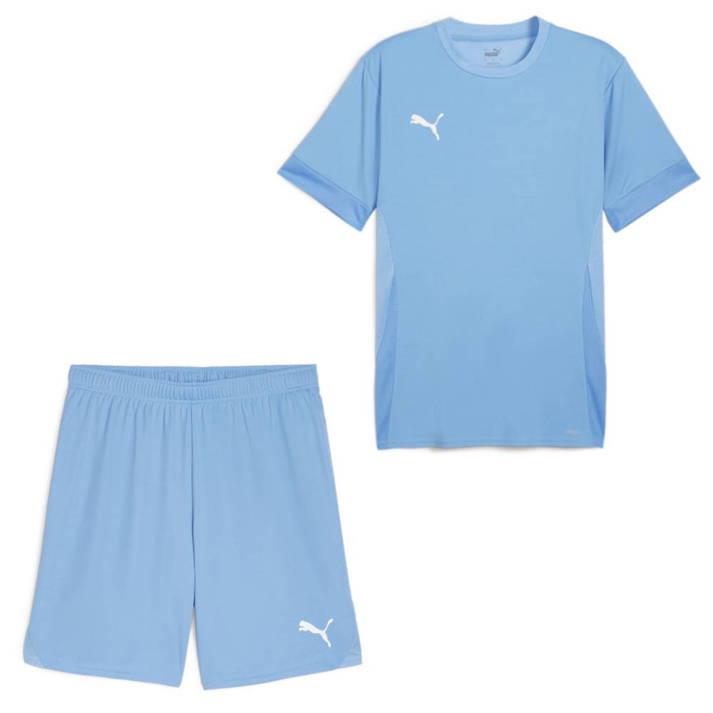 PUMA teamGOAL Matchday Voetbaltenue Kids Lichtblauw Wit