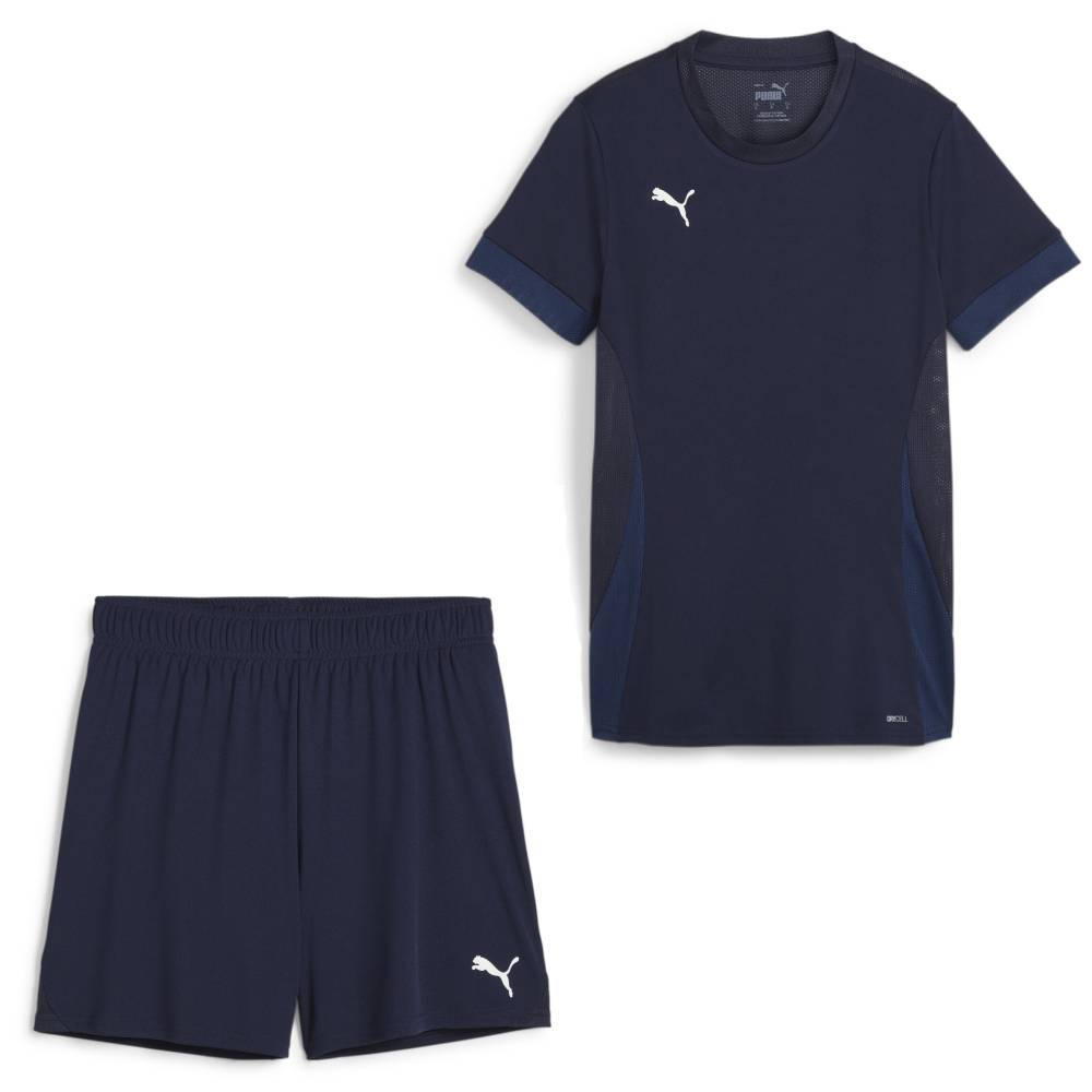 PUMA teamGOAL Matchday Voetbaltenue Dames Donkerblauw Wit