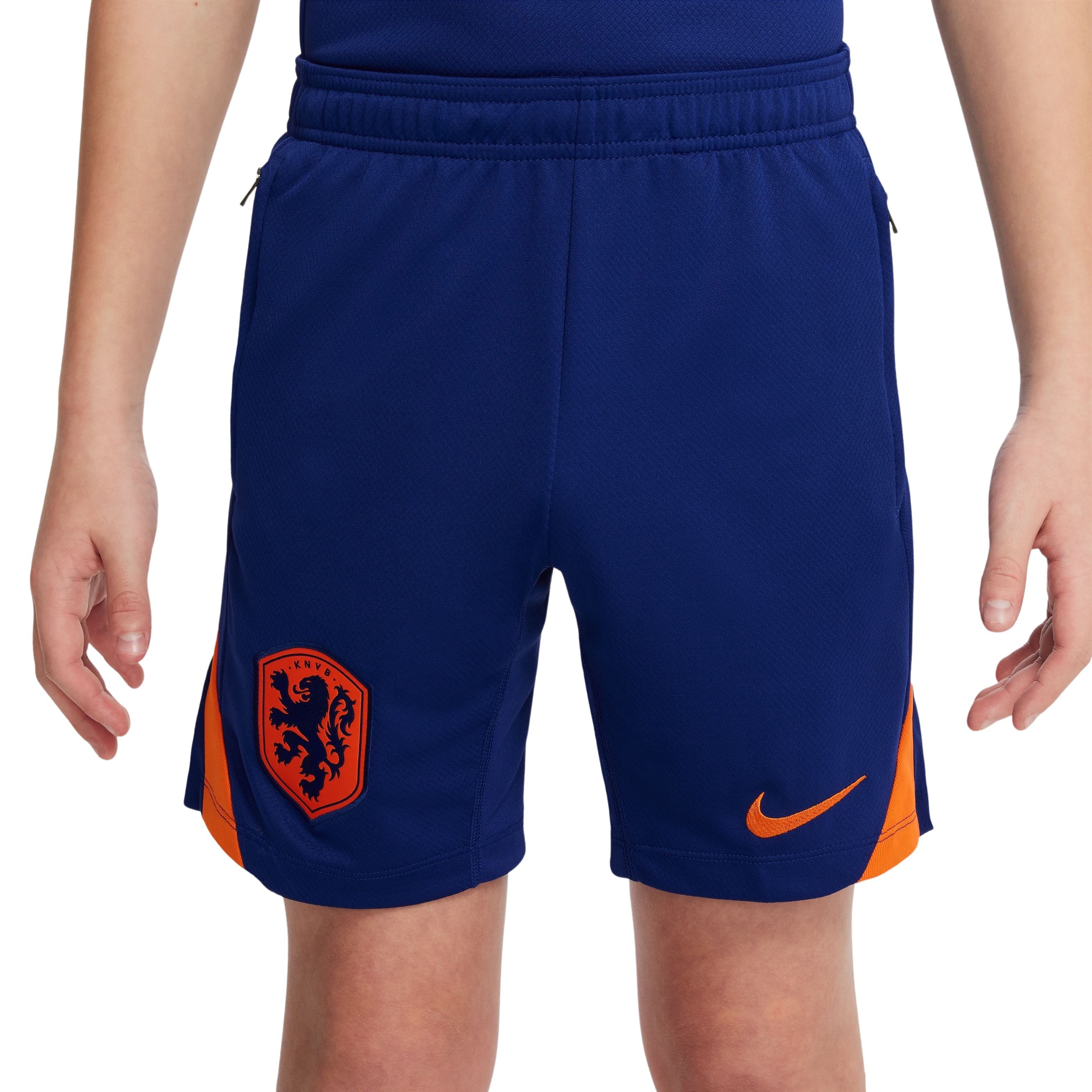 Nike Nederland Strike Trainingsbroekje 2024-2026 Kids Blauw Oranje