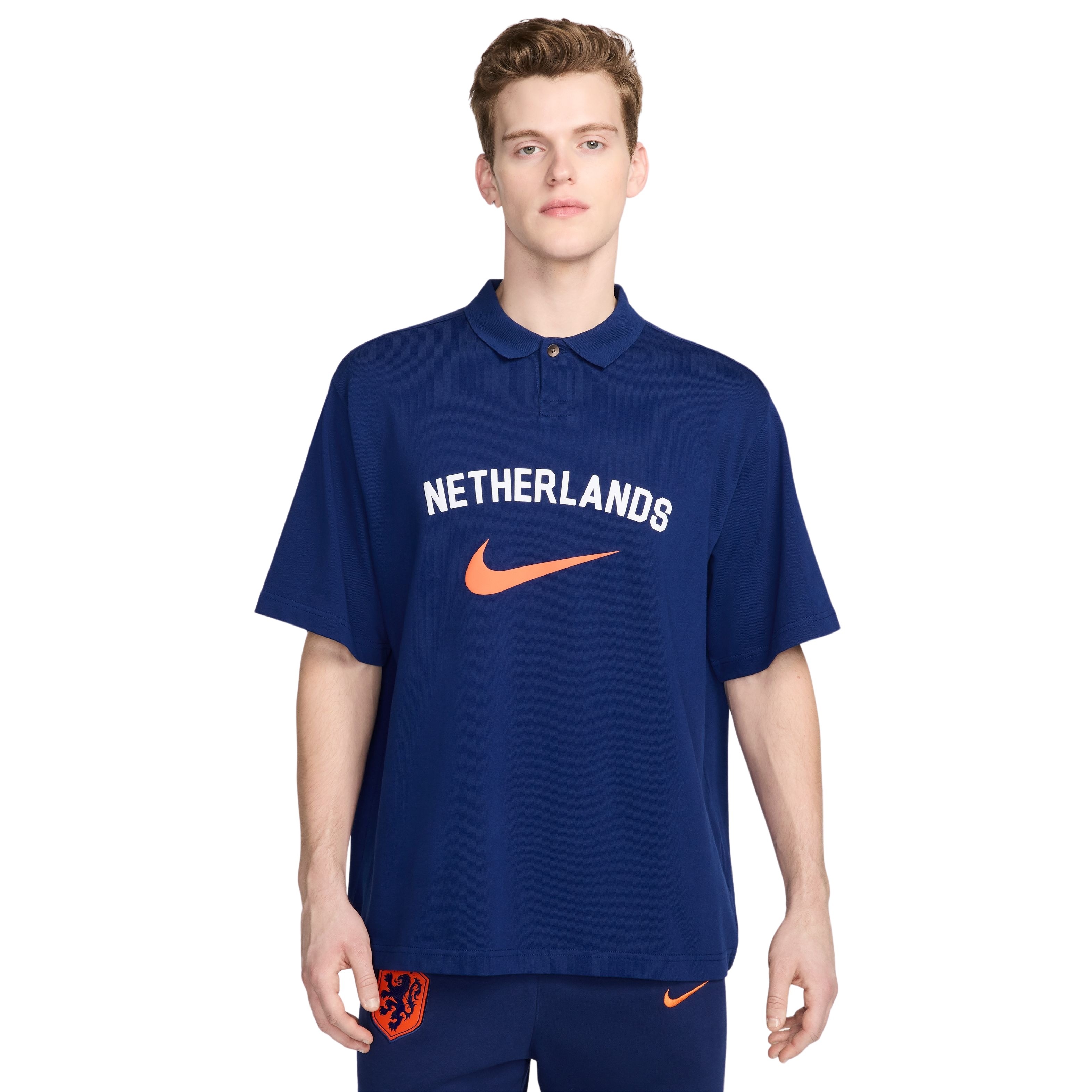 Nike Nederland Sportswear Polo Matchup 2024-2026 Blauw Oranje