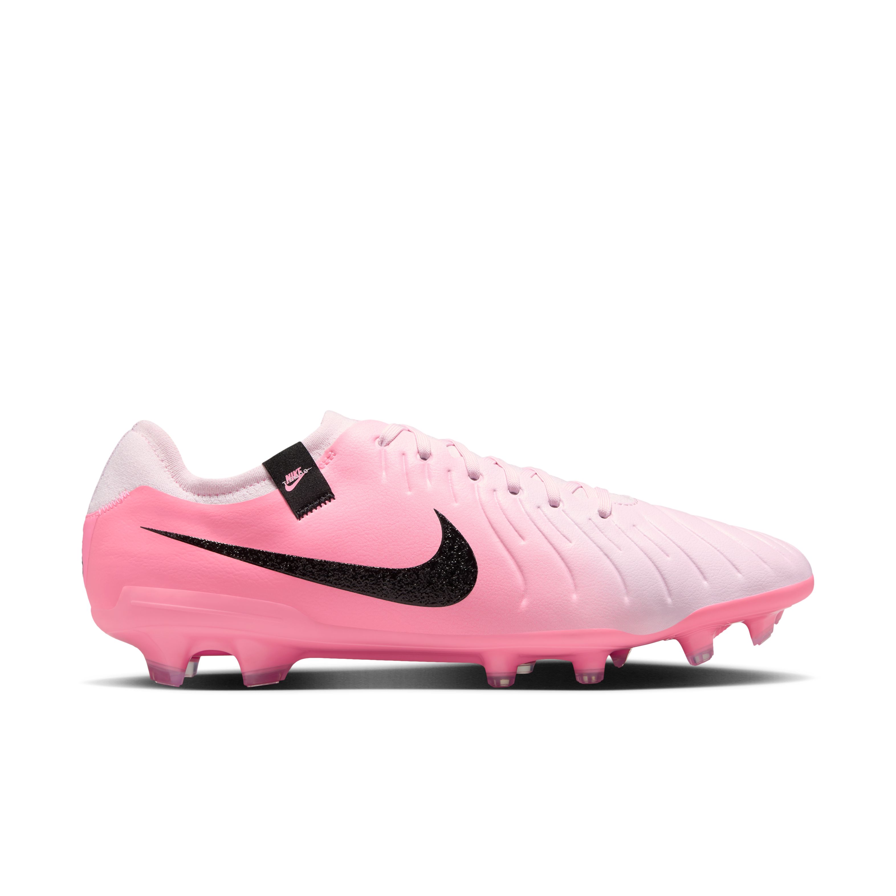 Nike Tiempo Legend 10 Pro Gras Voetbalschoenen (FG) Lichtroze Felroze Zwart