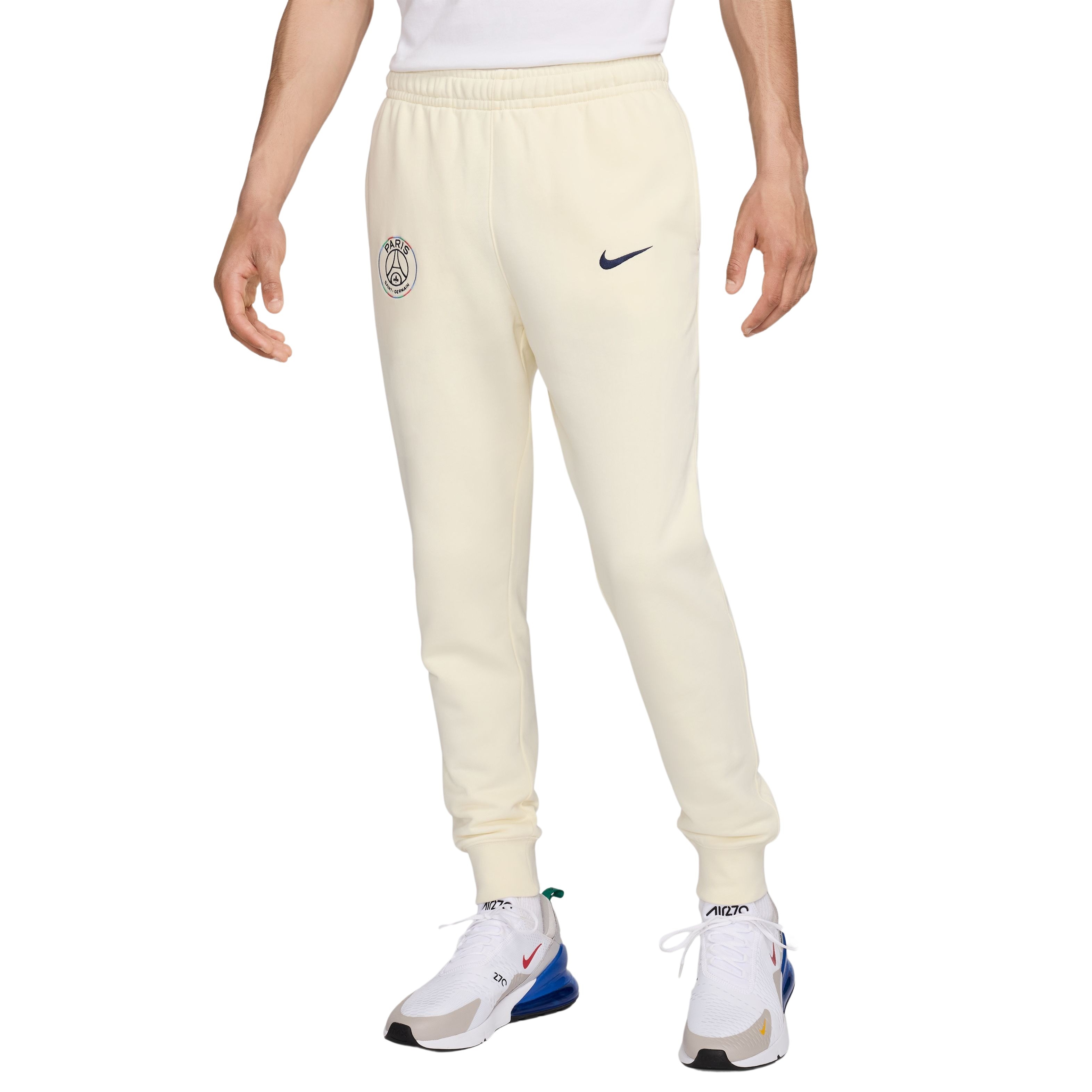 Nike Paris Saint-Germain Club Joggingbroek 2024-2025 Beige Donkerblauw