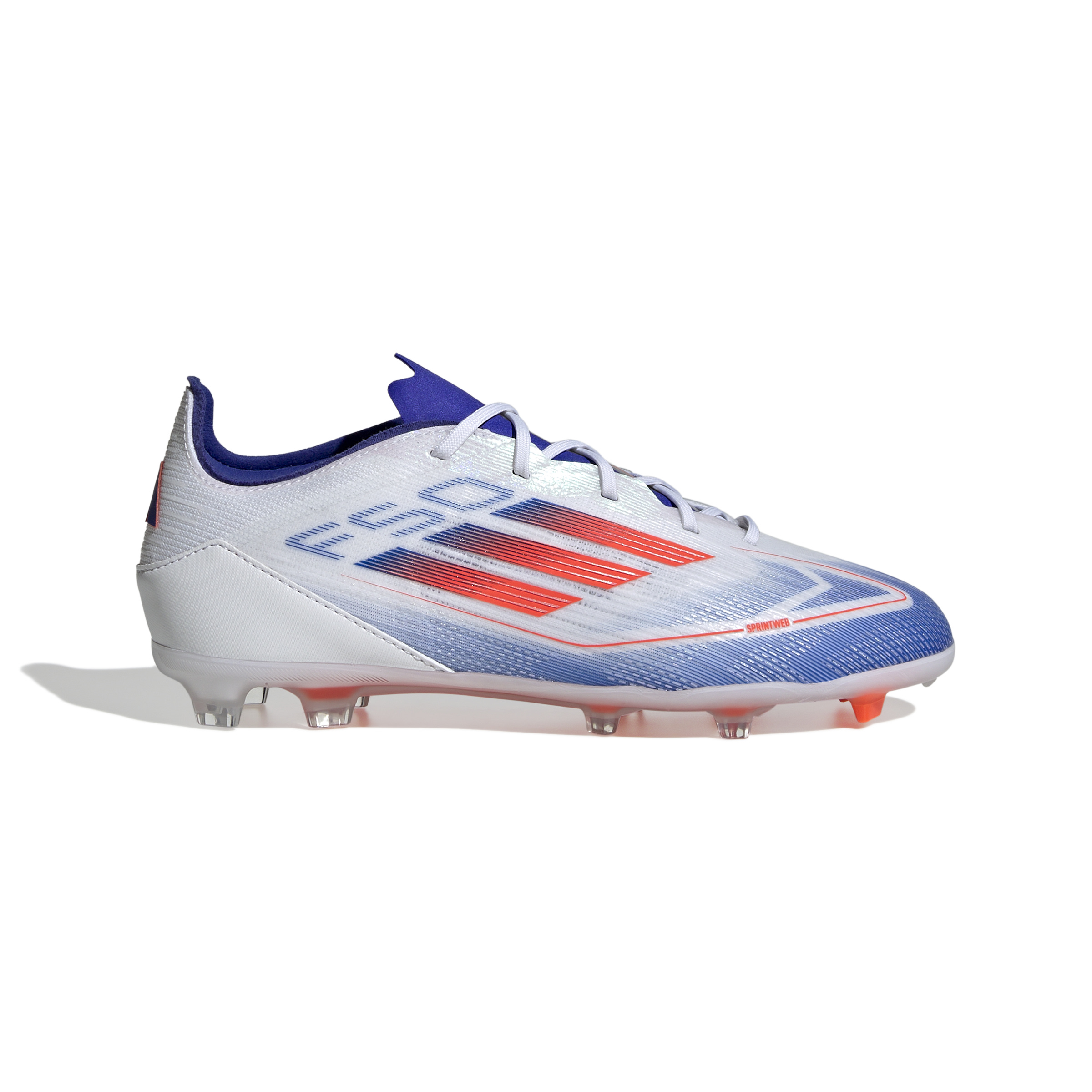 adidas F50 Pro Gras Voetbalschoenen (FG) Kids Wit Rood Blauw