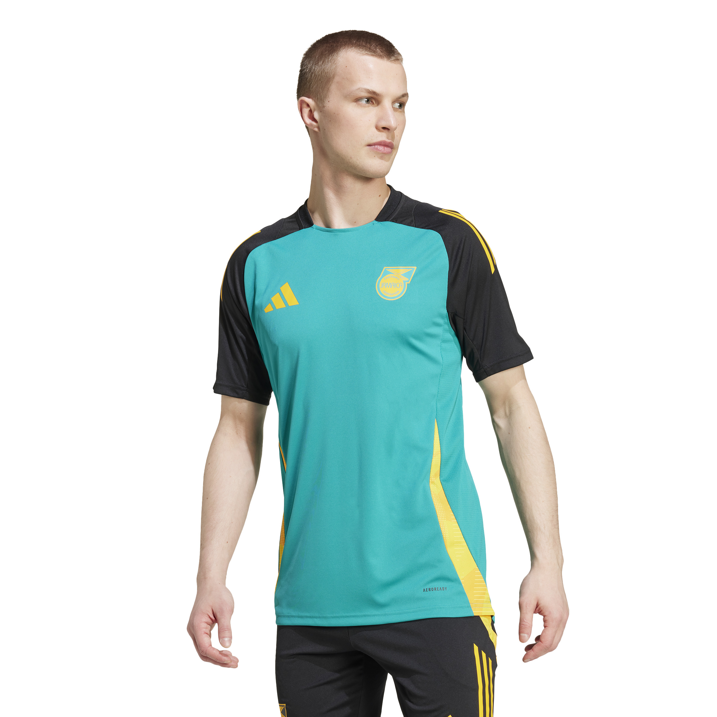 adidas Jamaica Trainingsshirt 2024-2026 Groen Zwart Geel