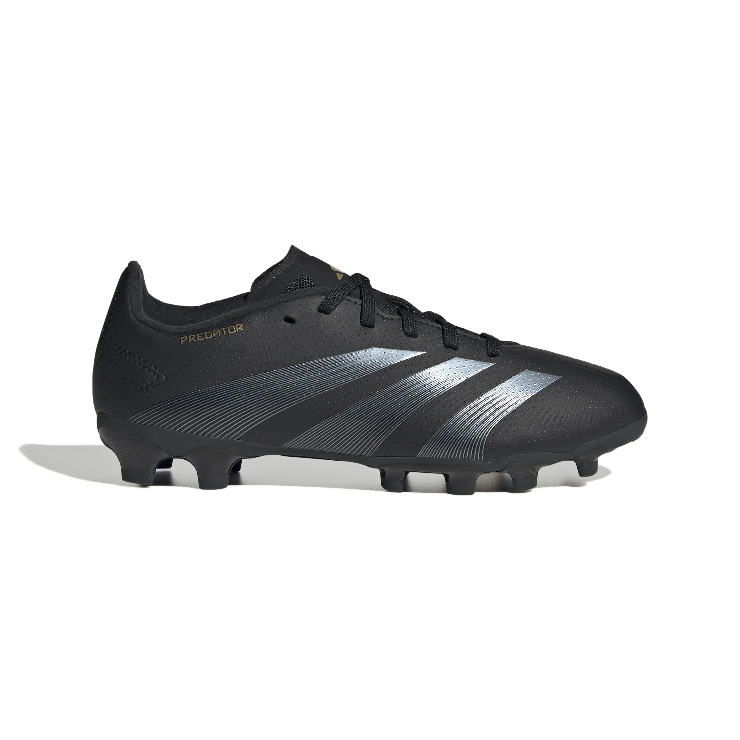 adidas Predator League Gras / Kunstgras Voetbalschoenen (MG) Kids Zwart Grijs Goud