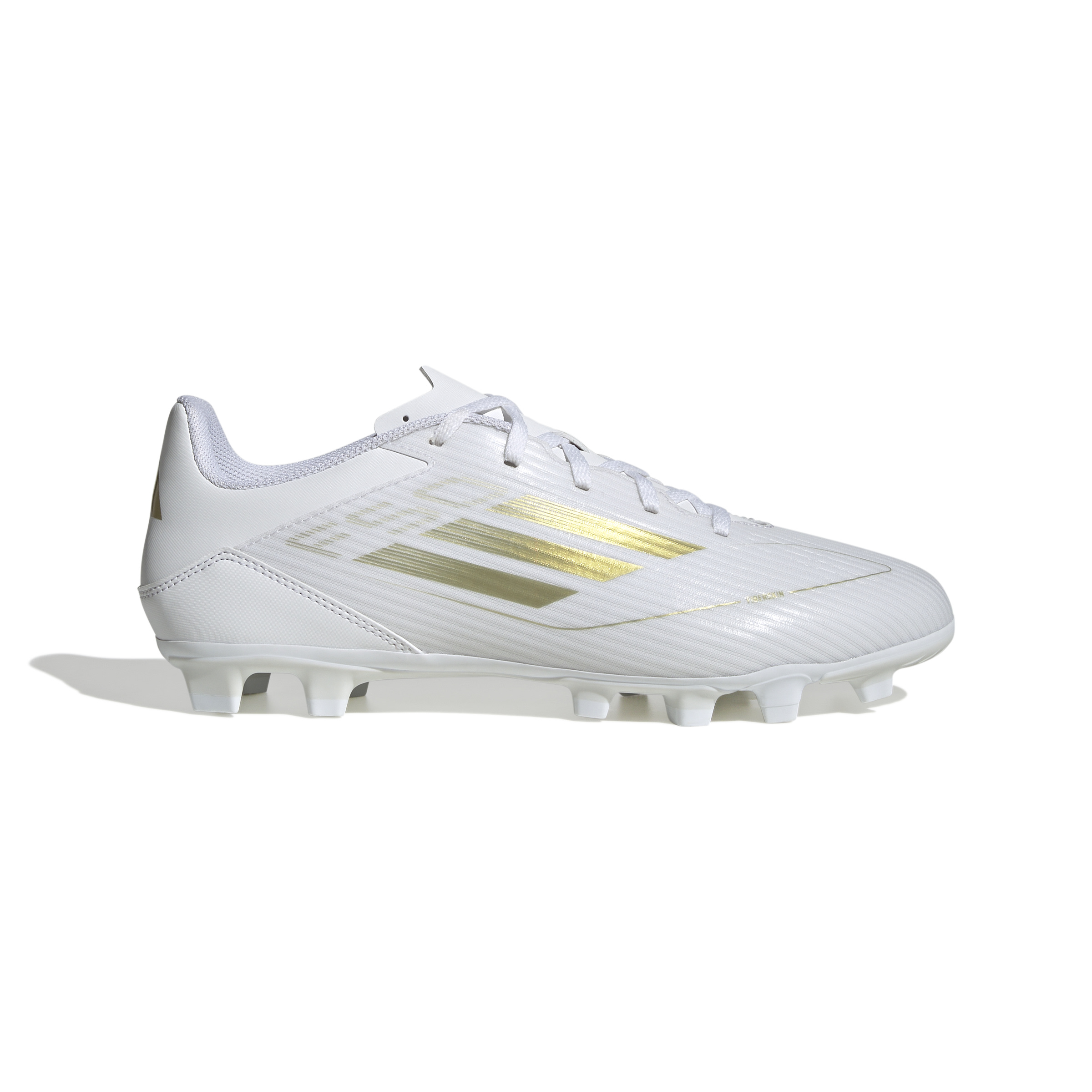 Adidas F50 Club Gras / Kunstgras Voetbalschoenen (FxG) Wit Goud