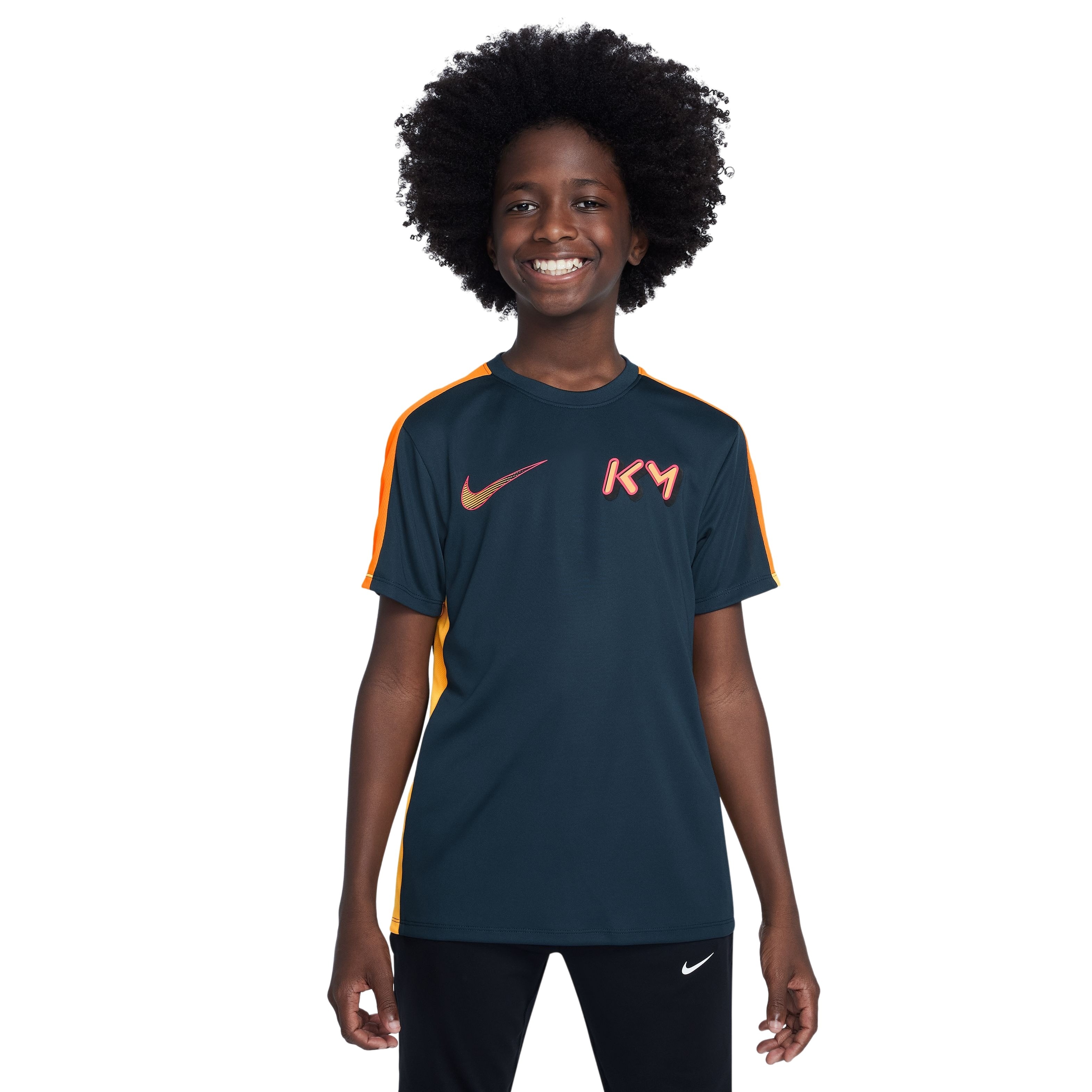 Nike Kylian Mbappé Academy Trainingsshirt Kids Donkerblauw Oranje