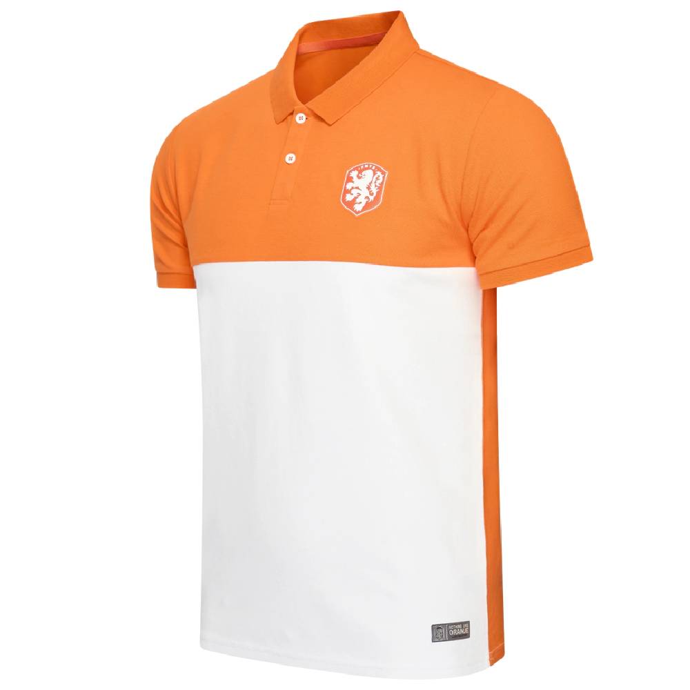 Nederlands elftal polo oranje/wit