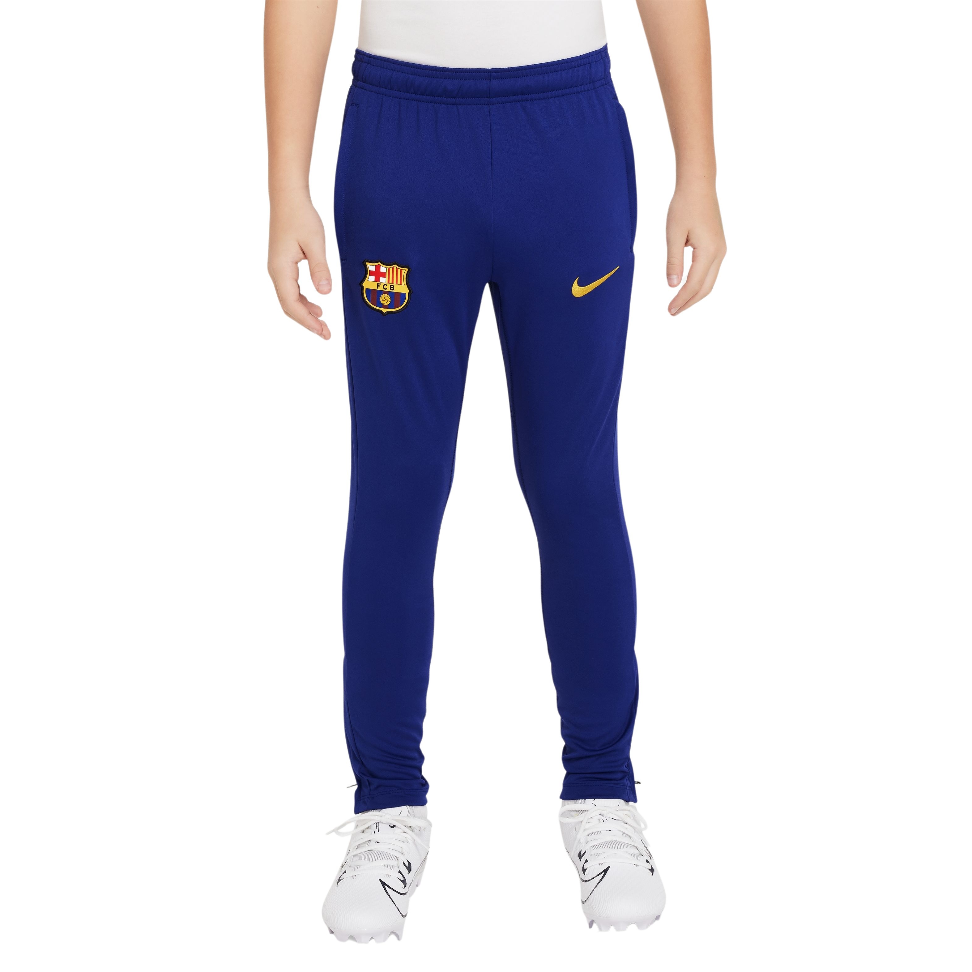 Nike FC Barcelona Academy Pro Trainingsbroek 2024-2025 Kids Donkerblauw Geel