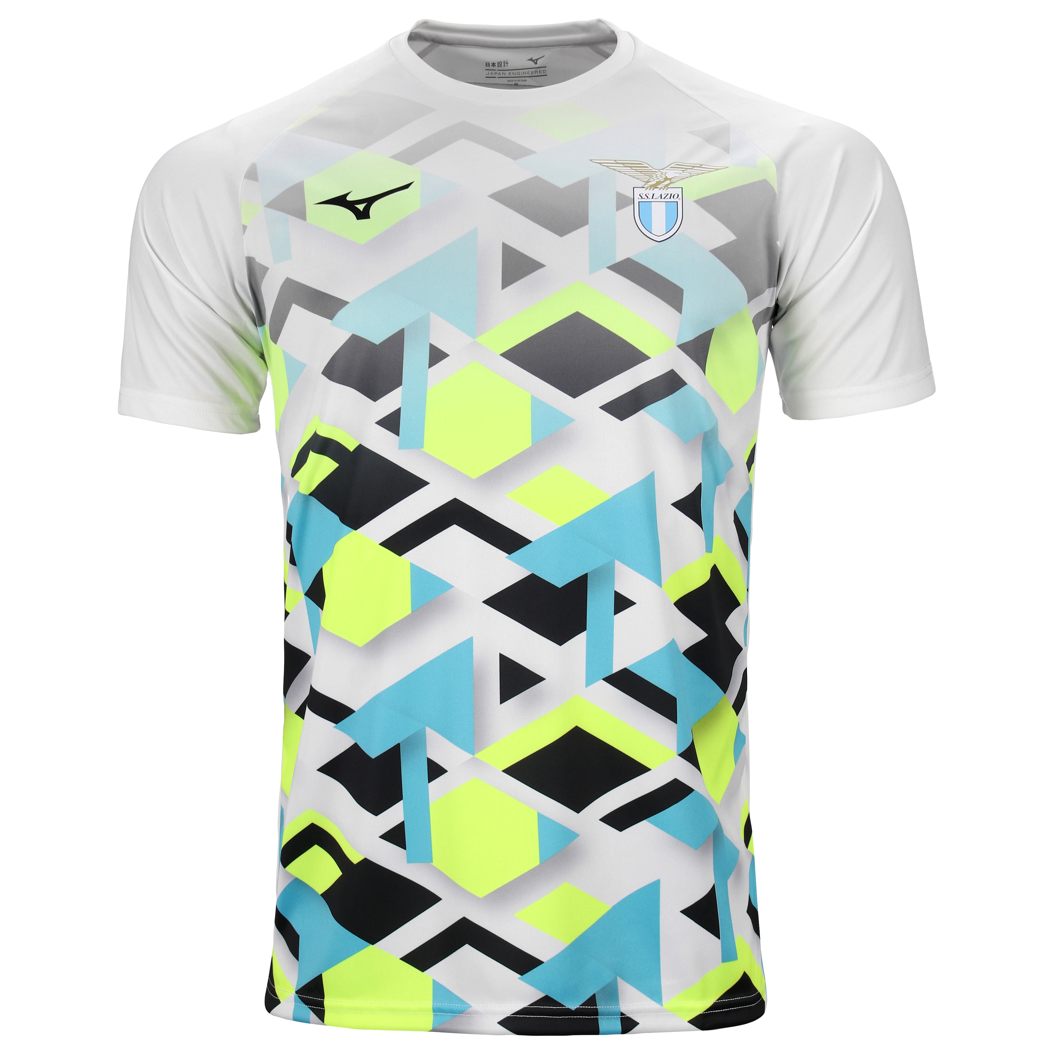 Mizuno Lazio Roma Pre-Match Trainingsshirt 2024-2025 Wit Multicolor