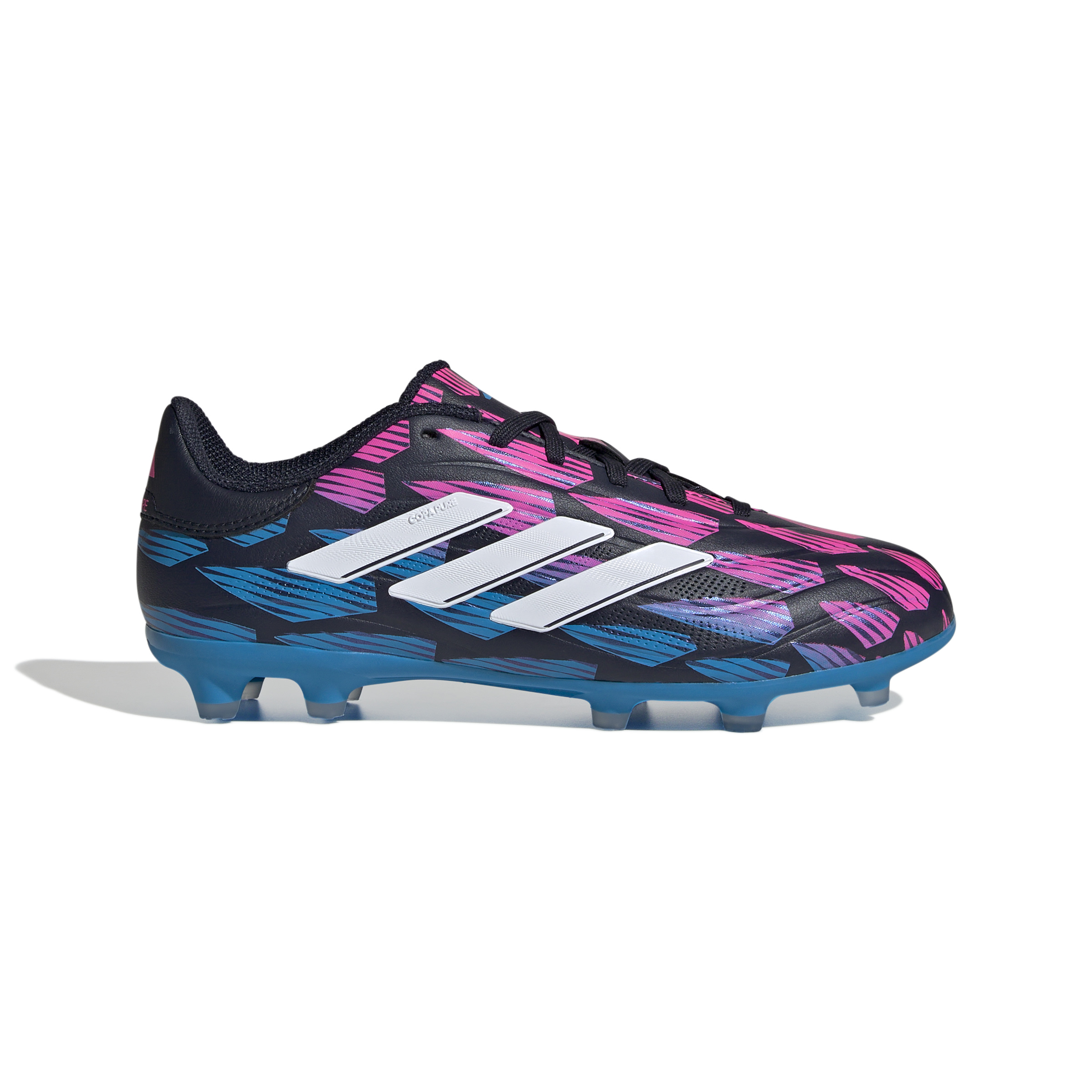 adidas Copa Pure 2 League Gras Voetbalschoenen (FG) Kids Zwart Blauw Roze