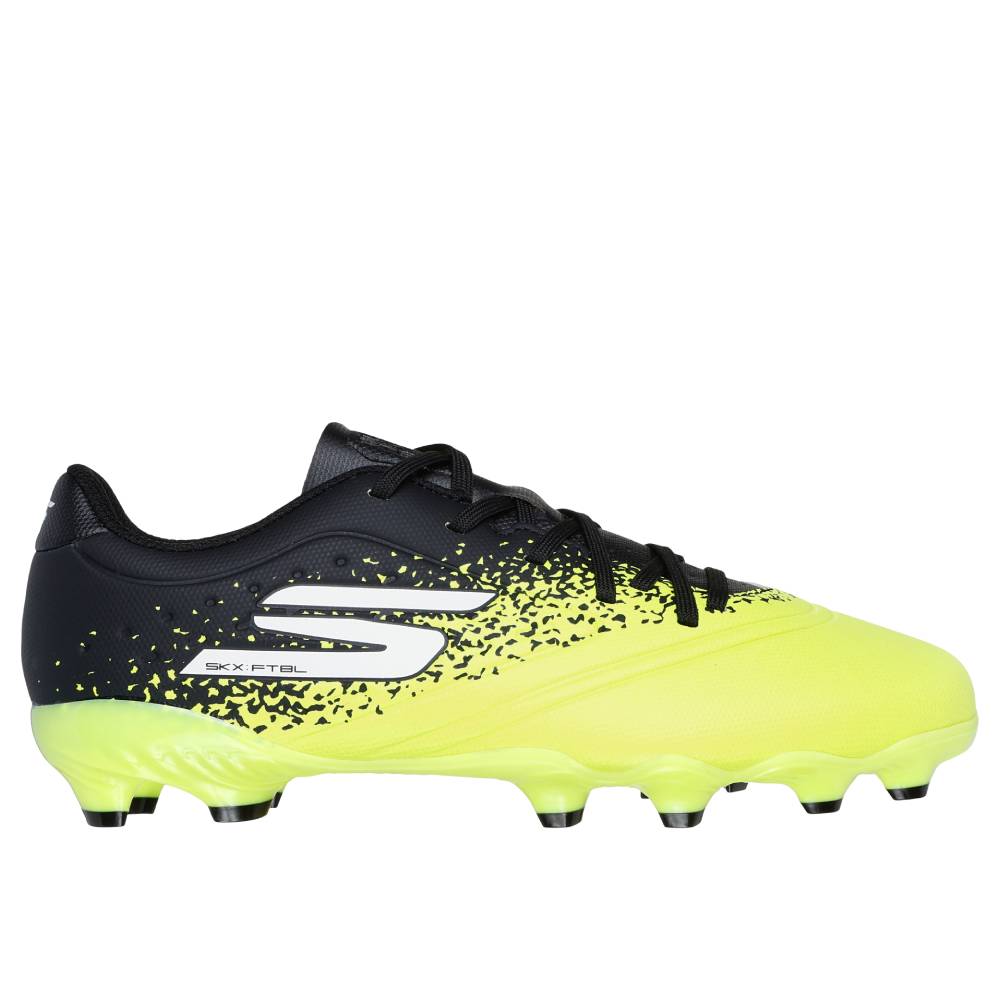 Skechers Razor 1.5 Academy Gras Voetbalschoenen (FG) Geel Zwart