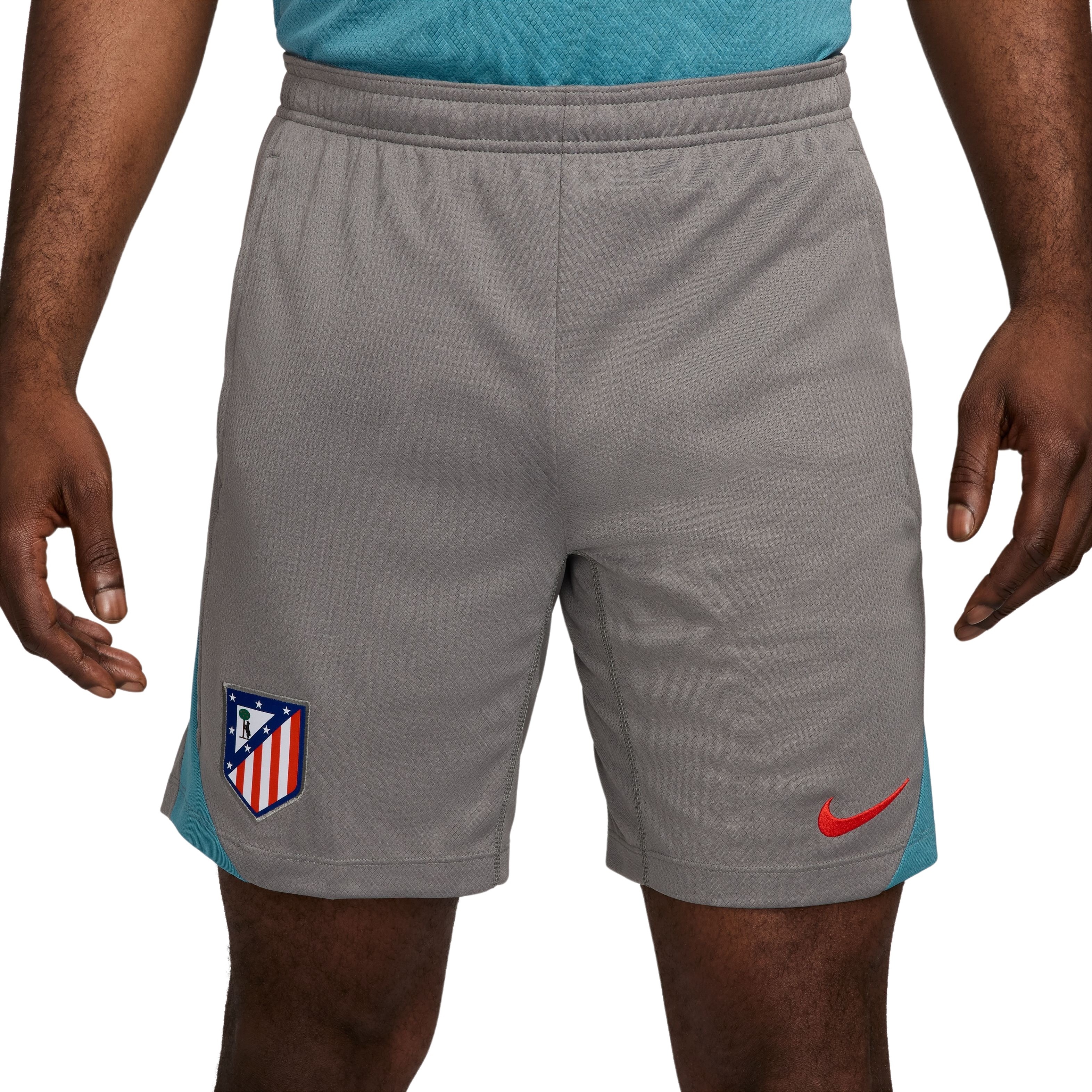 Nike Atletico Madrid Strike Trainingsbroekje 2024-2025 Grijs Lichtblauw Rood