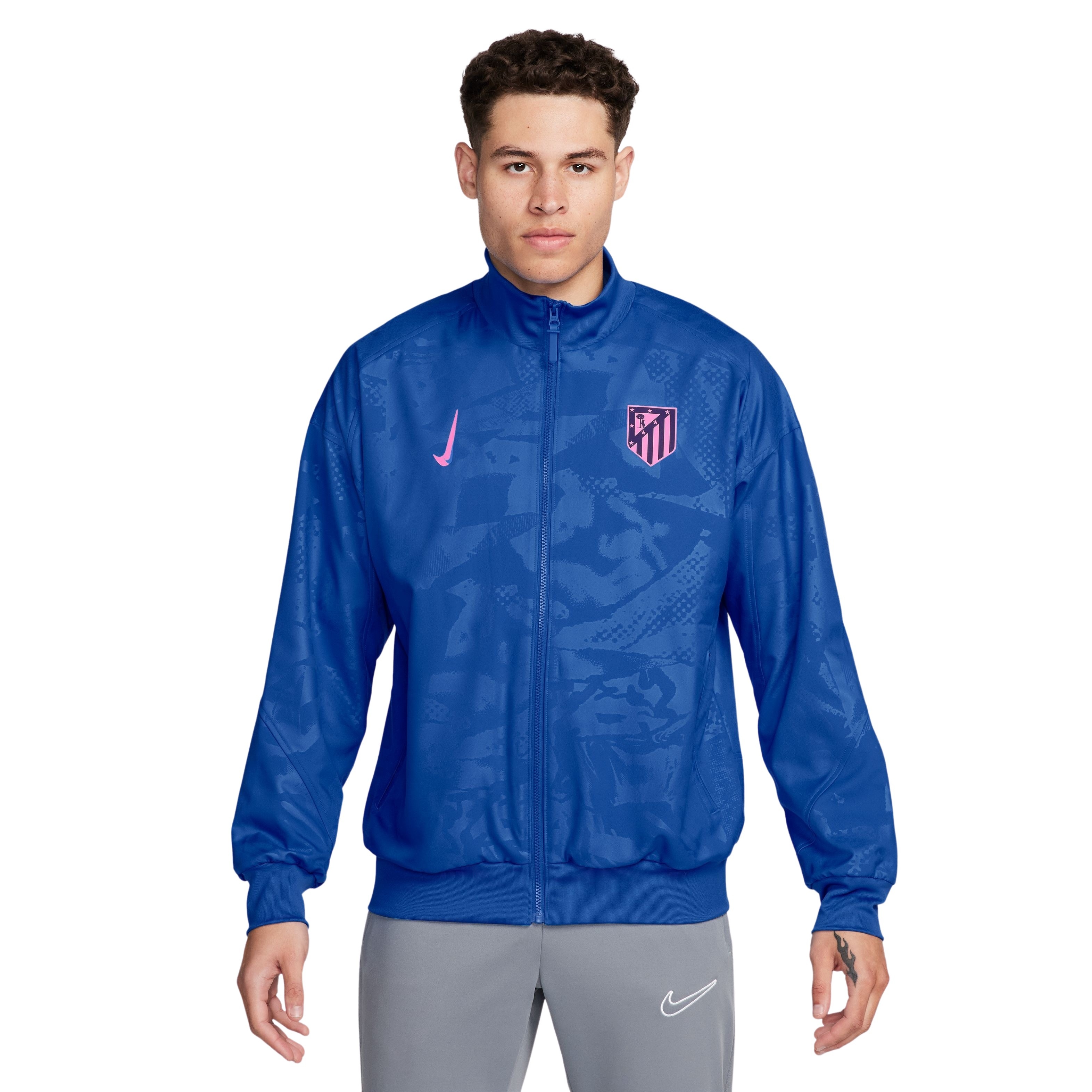 Nike Atletico Madrid Anthem Trainingsjack 2024-2025 Blauw Roze