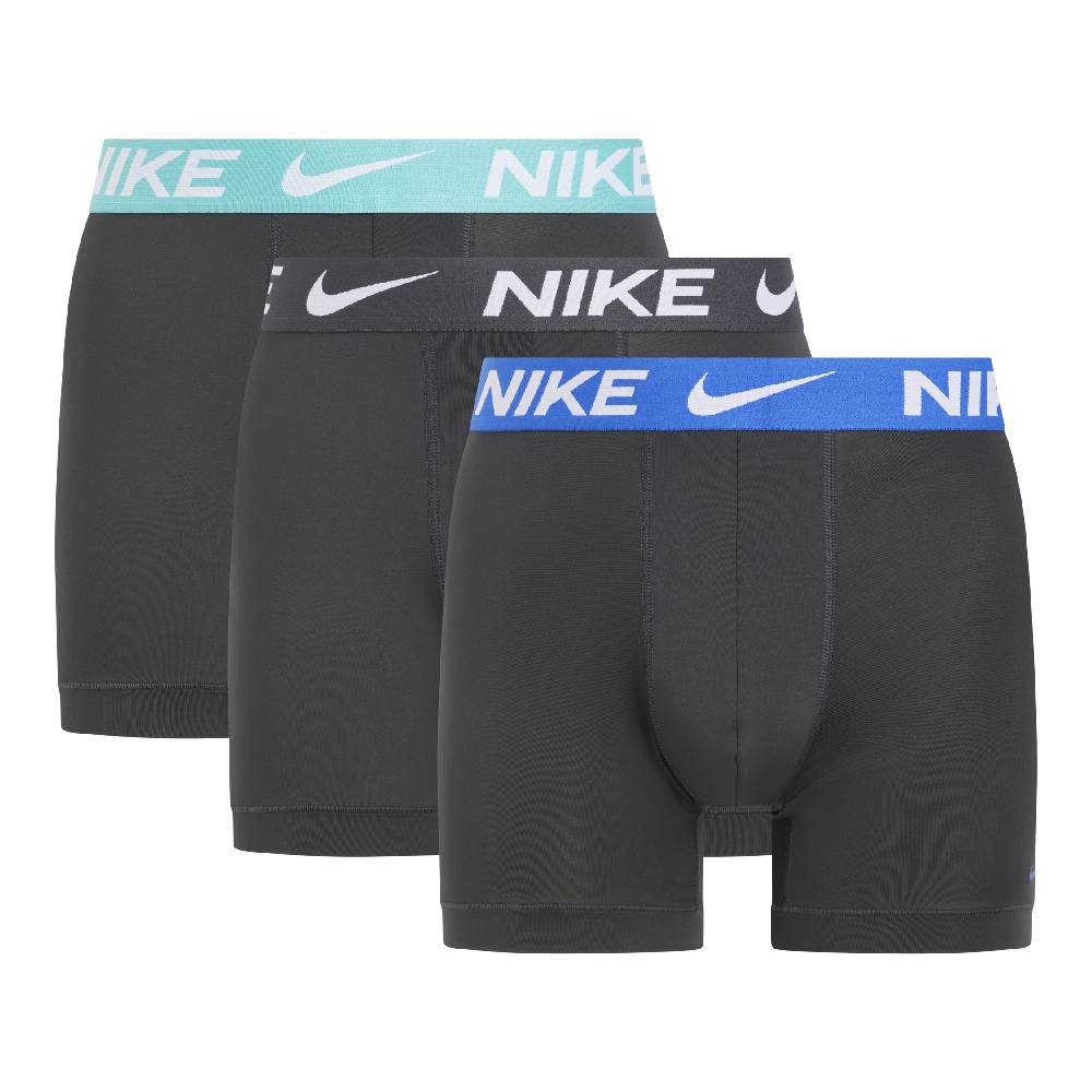 Nike Dri-FIT Ultra Stretch Micro Boxershort 3-Pack Blauw Zwart Turquoise