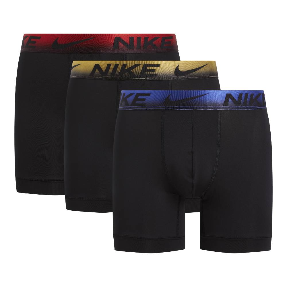 Nike Dri-FIT Ultra Stretch Micro Boxershort 3-Pack Blauw Goud Rood